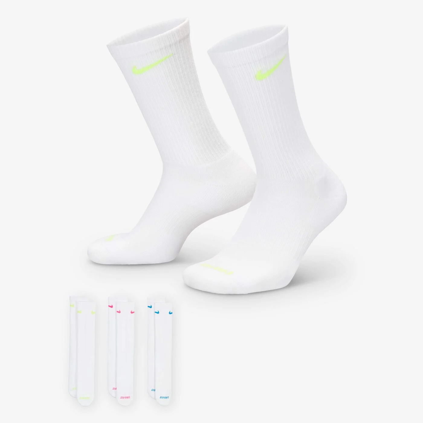 Everyday Plus Cushioned Training Crew Socks (3 Pairs)