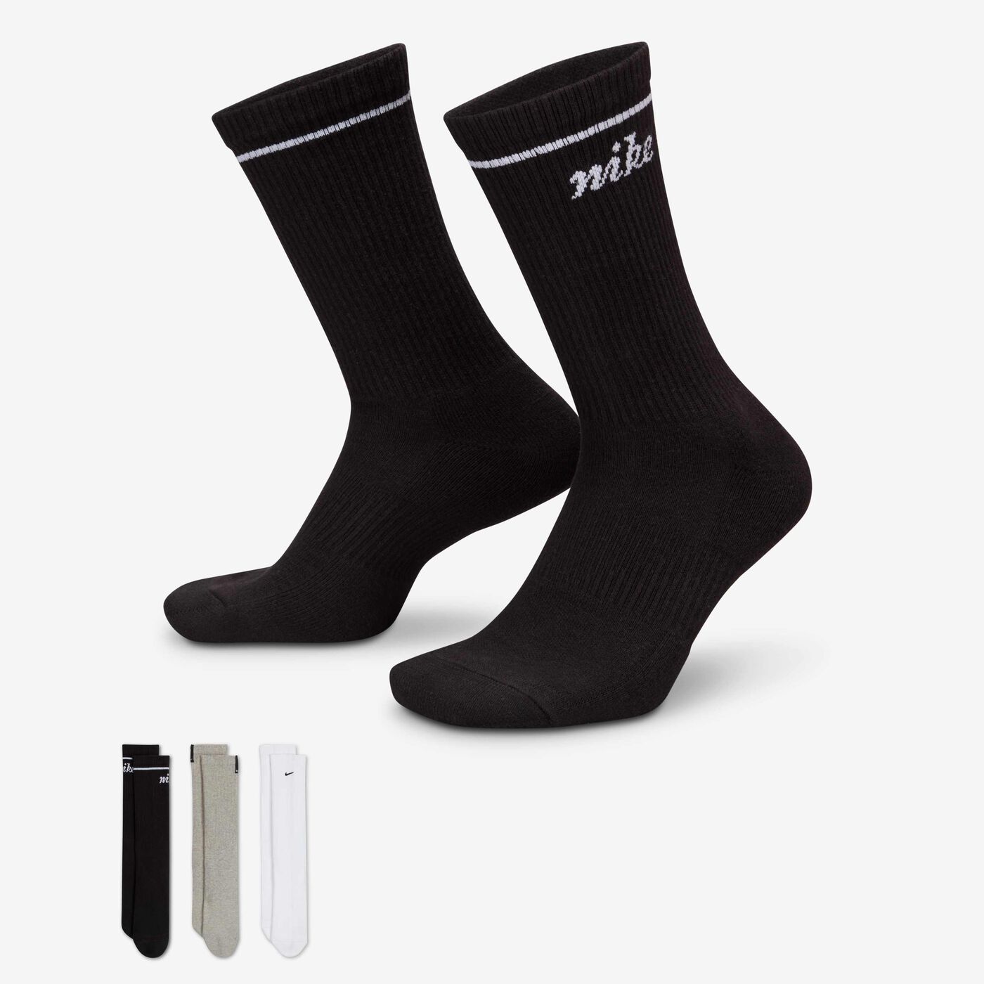 Everyday Plus Cushioned Crew Socks (3 Pairs)