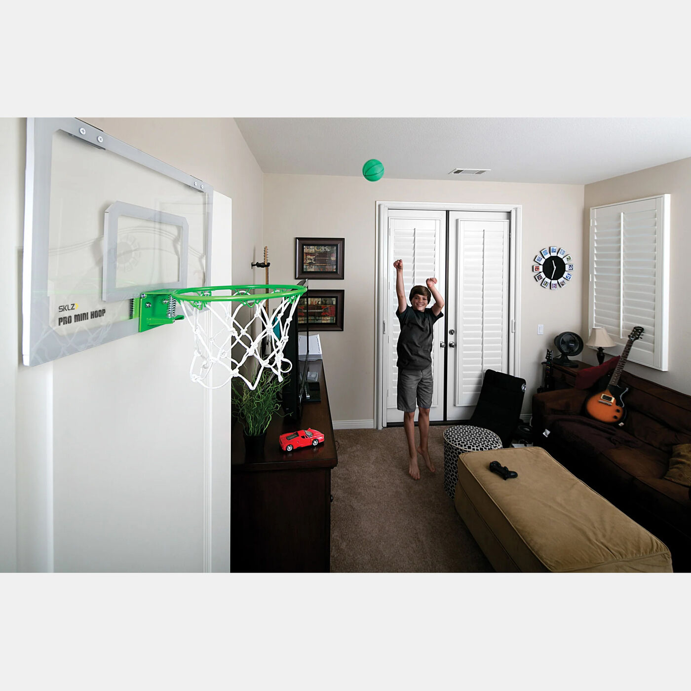 Pro Mini Midnight Basketball Hoop Set