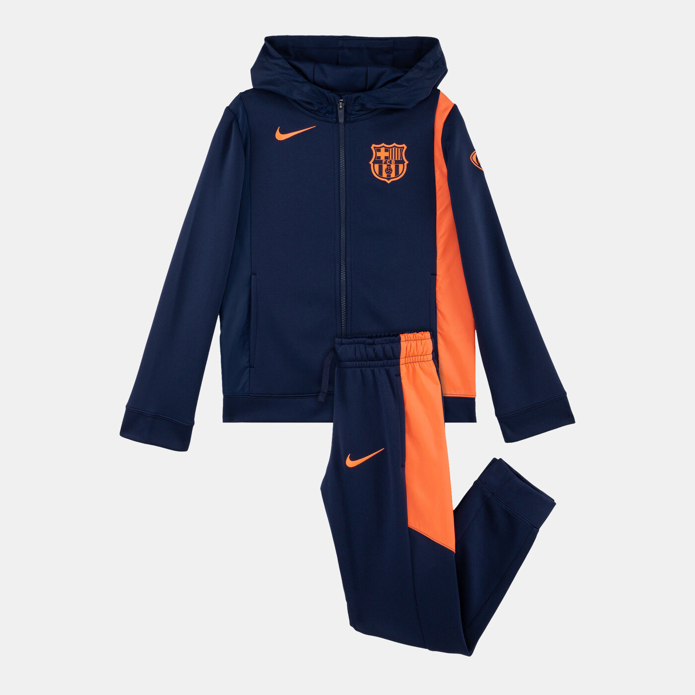 Kids' FC Barcelona Woven Football Tracksuit