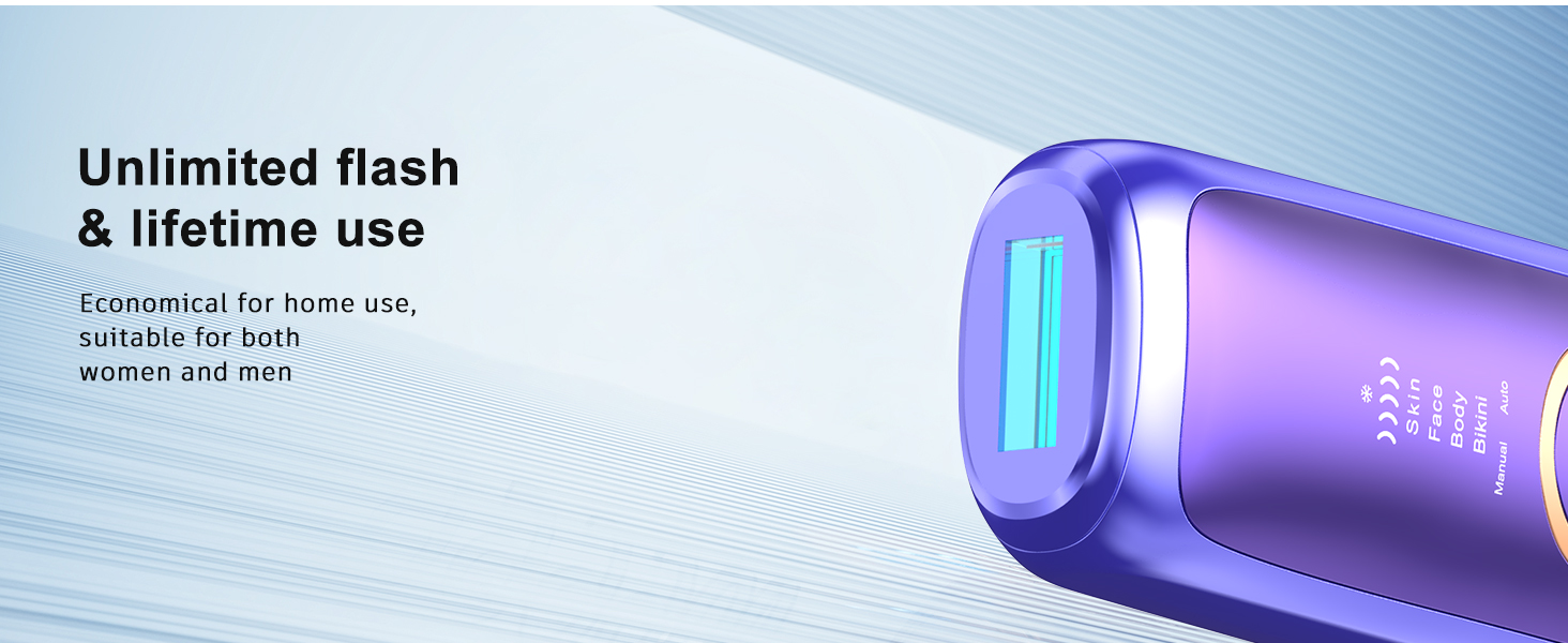 Laser Hair Removal Device for Women, Ice-Cooling IPL Device Hair Removal for Nearly Painless & Long-Lasting Results, 2 Modes – Manual & Auto Flashing for Fast Full Body Hair Removal from Home, professional quality