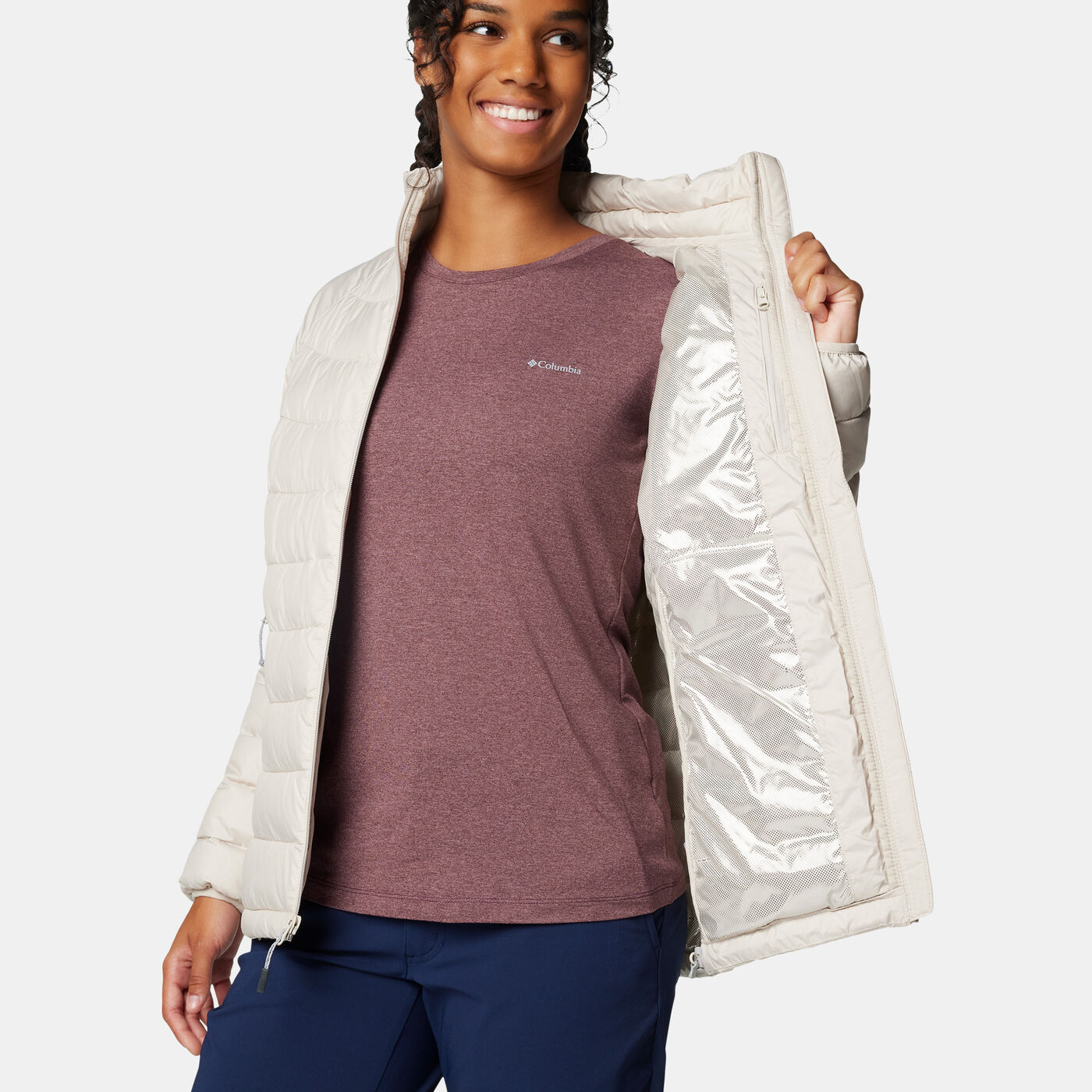 Women’s Powder Lite II Hooded Insulated Hiking Jacket