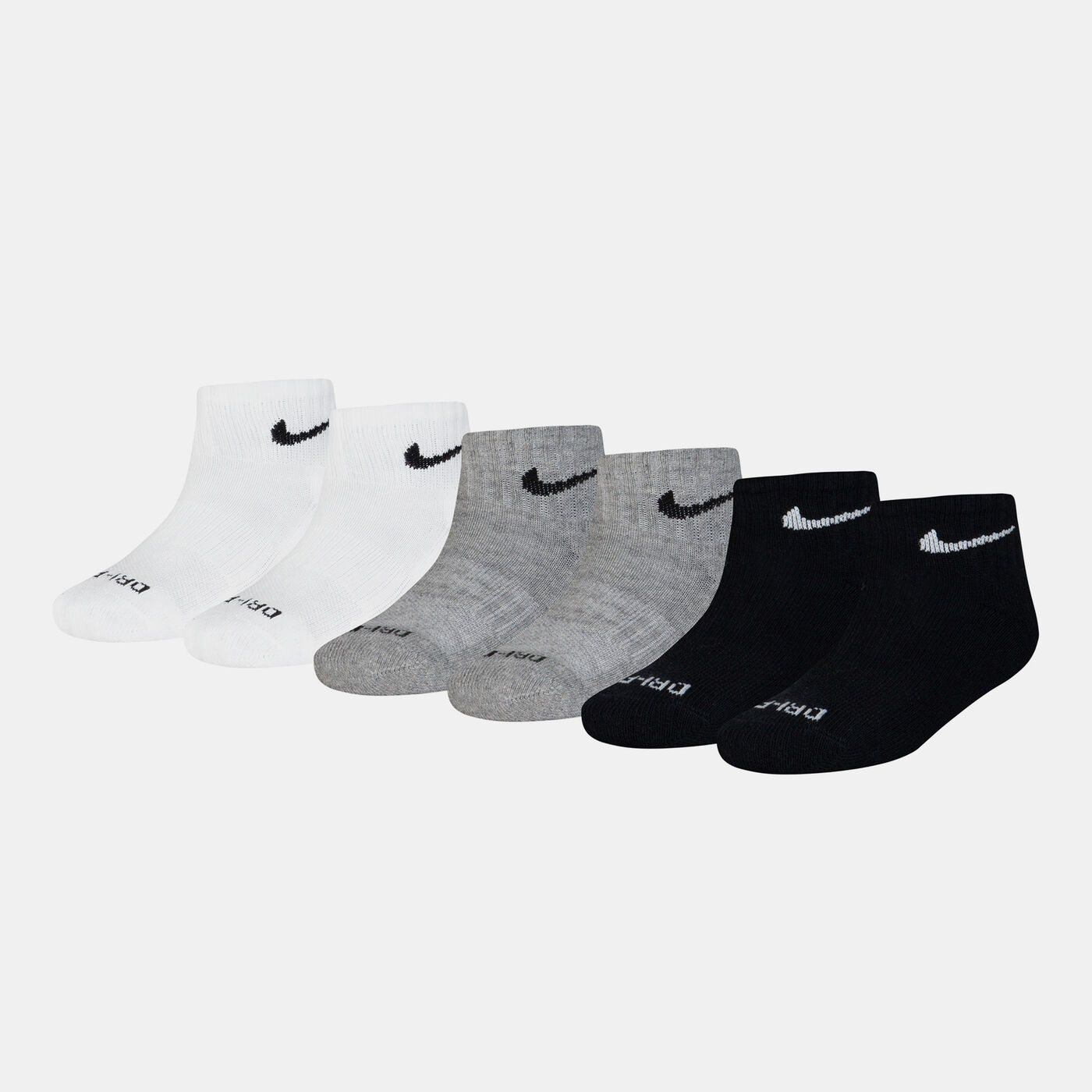 Kids' Dri-FIT Performance Basics Ankle Socks (6 Pairs)