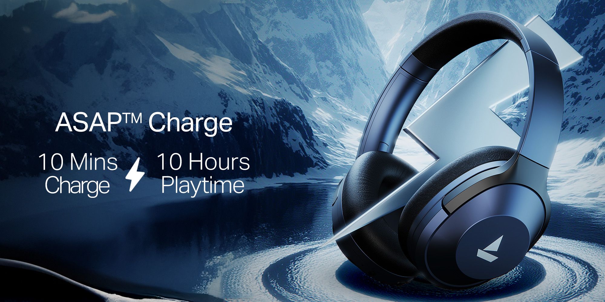Nirvana 751 ANC w/ Hybrid Active Noise Cancellation(~33dB), 65Hrs Battery, Fast Charge, Ambient Mode, Integrated Controls, Bluetooth Headphones with Mic Sterling Silver