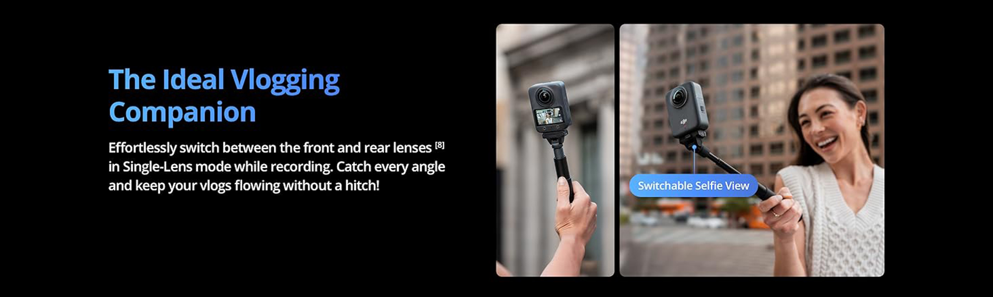 Osmo 360 Standard Combo, 360 Camera With 1-Inch 360° Imaging, Native 8K 360° Video, 4K/120fps & 170° Boost Video,120MP 360° Photo, 100-Min 8K Recording, Waterproof, Action Camera for Sports, Vlog