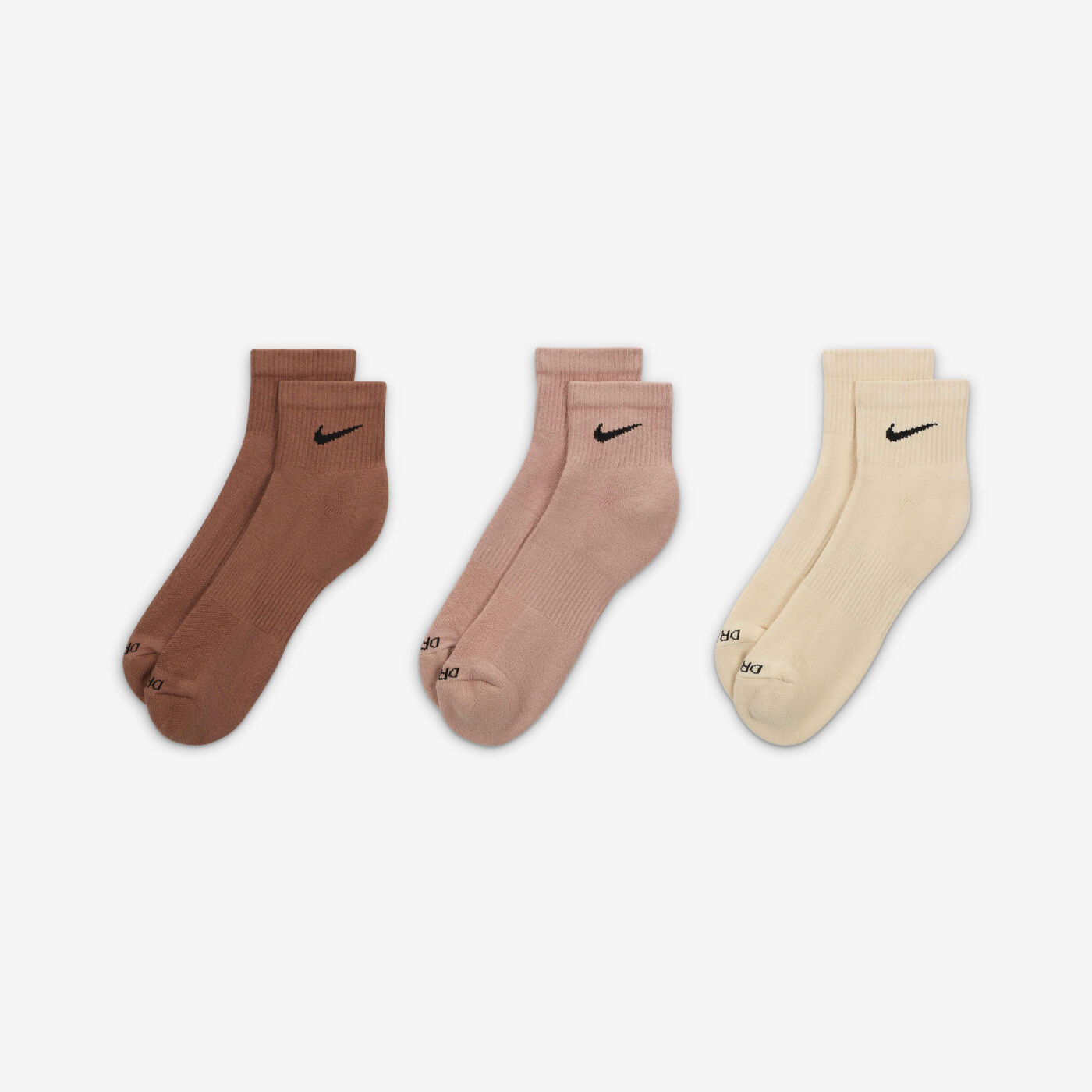 Everyday Plus Cushioned Training Ankle Socks (3 Pairs)