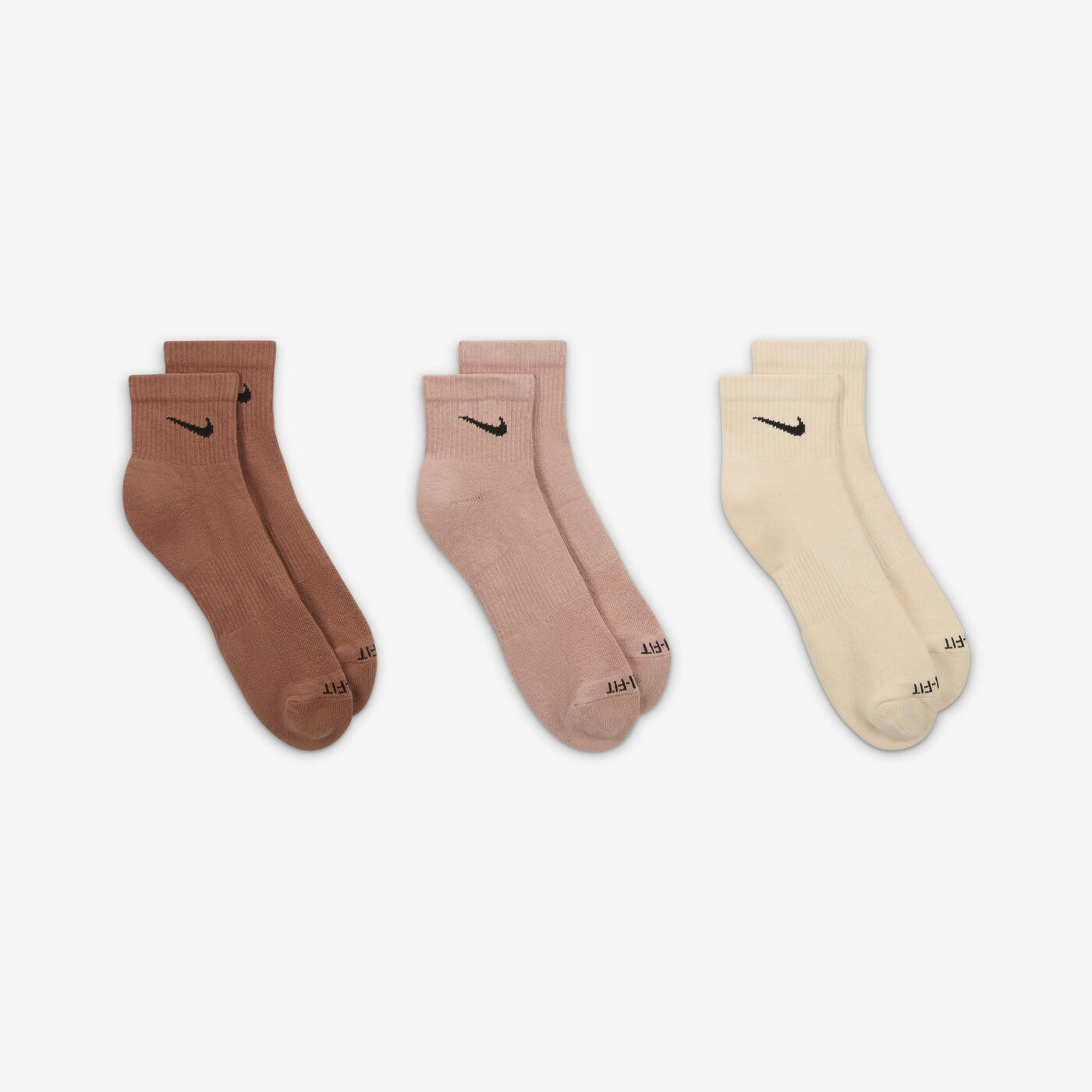 Everyday Plus Cushioned Training Ankle Socks (3 Pairs)