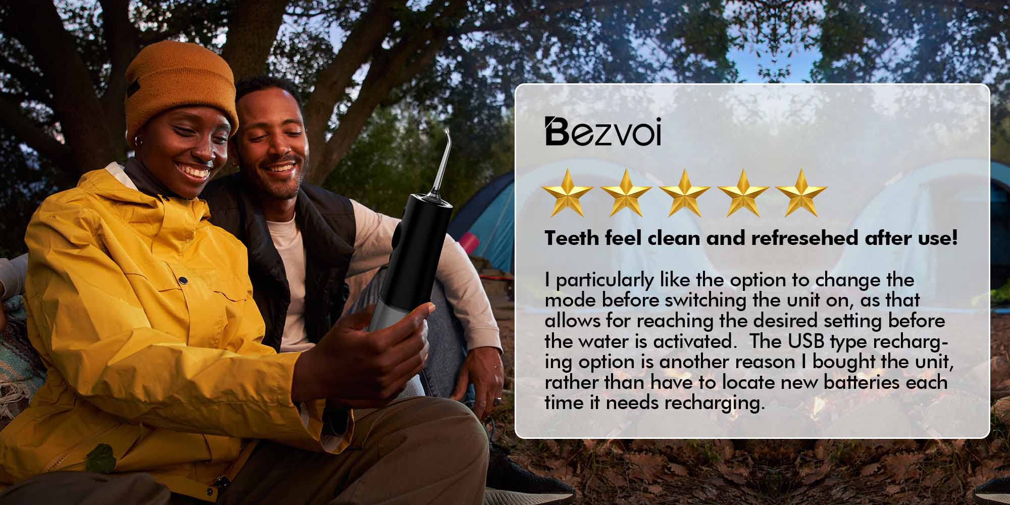 Water Dental Flosser Cordless: Water Floss Teeth Pick LED Display 5 Modes, 300ML Water Tank, IPX7 Waterproof Portable Oral Irrigator with 6 Jet Tips for Travel, Home (Black)