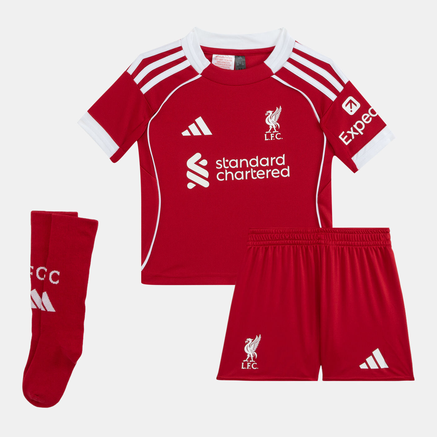 Kids' Liverpool 25/26 Home Replica Football Kit