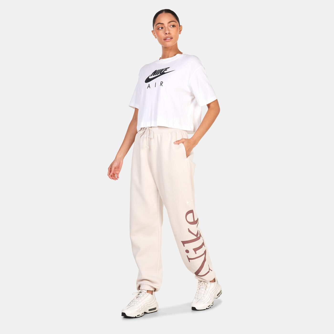 Women's Sportswear Phoenix Fleece Oversized Logo Tracksuit Bottoms