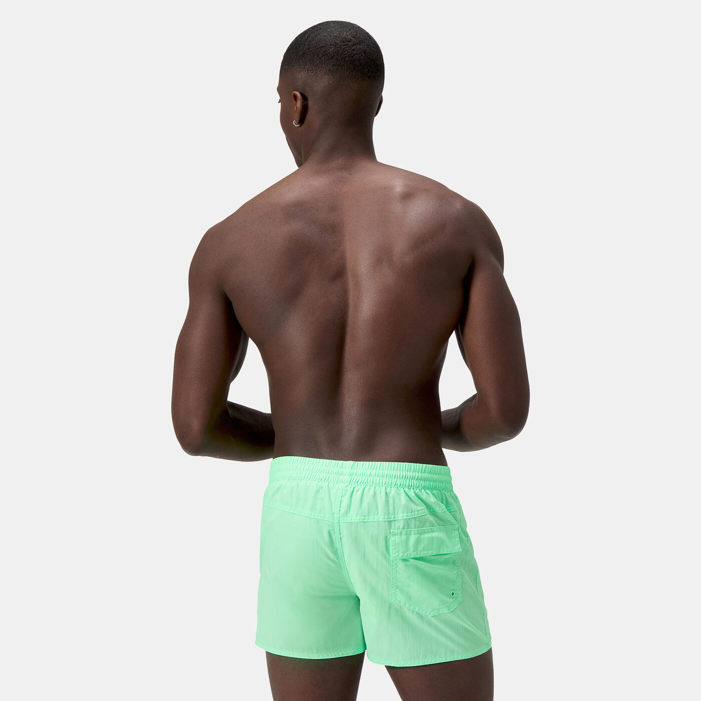 Men's Solid Retro Volley Swimming Shorts