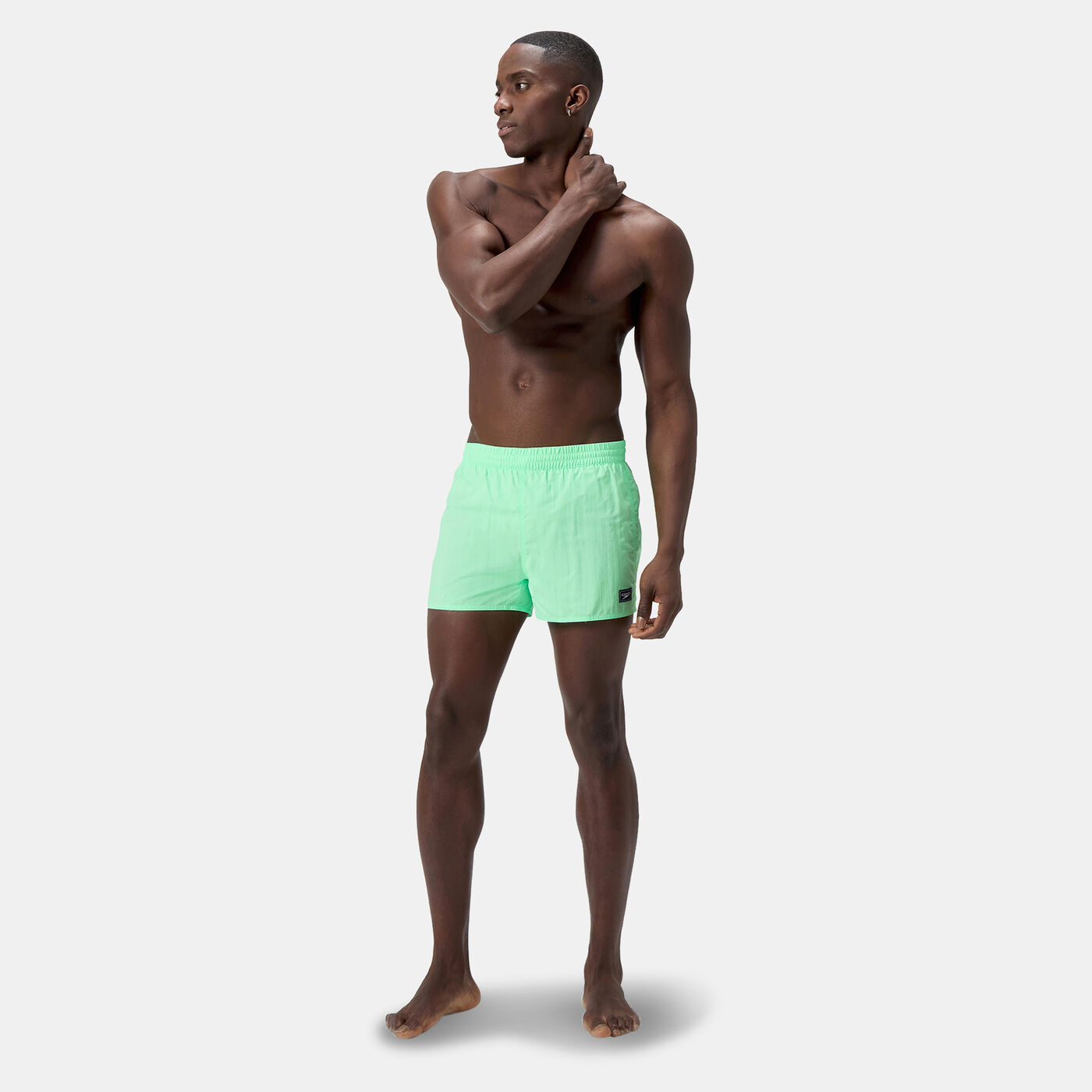 Men's Solid Retro Volley Swimming Shorts
