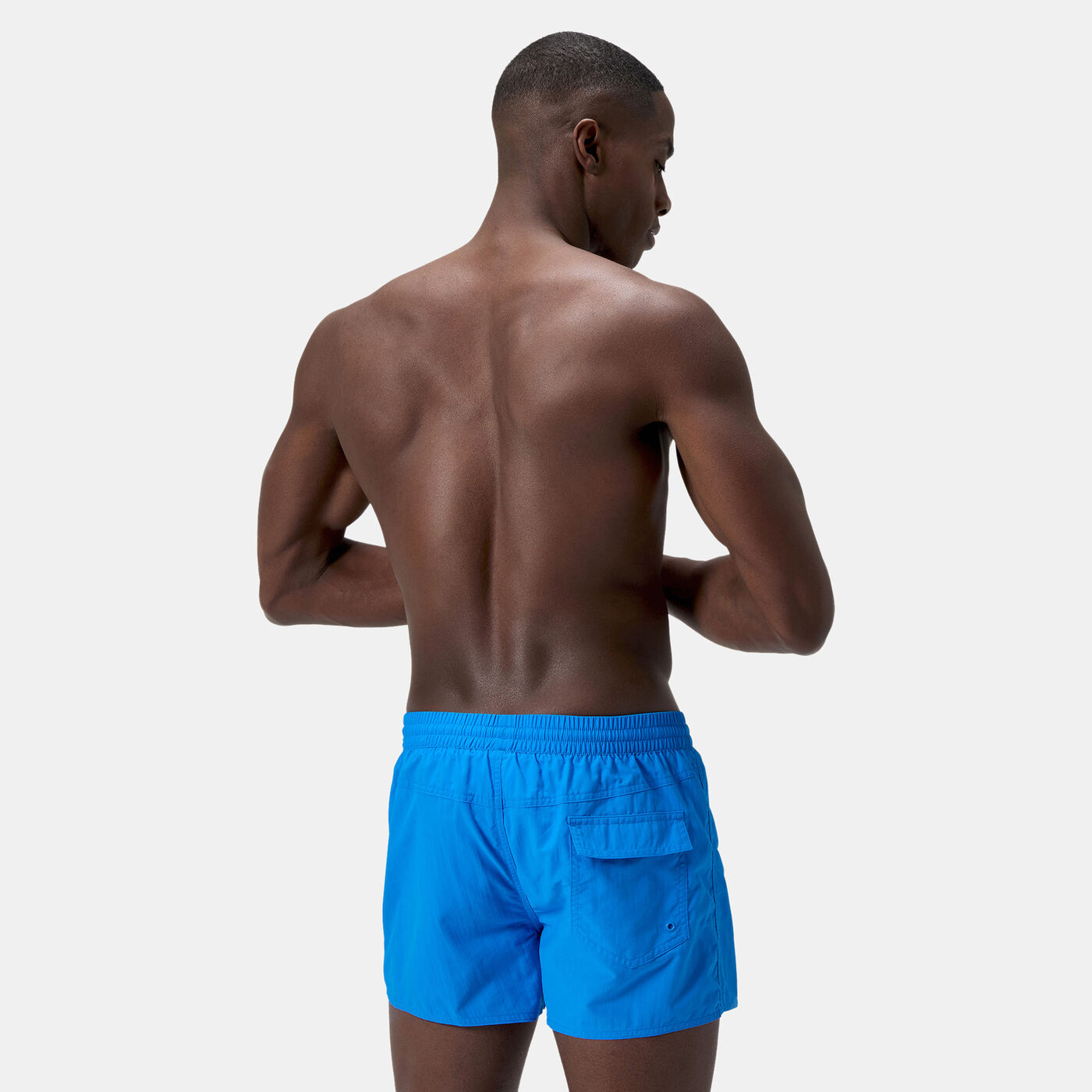 Men's Solid Retro Volley Swimming Shorts