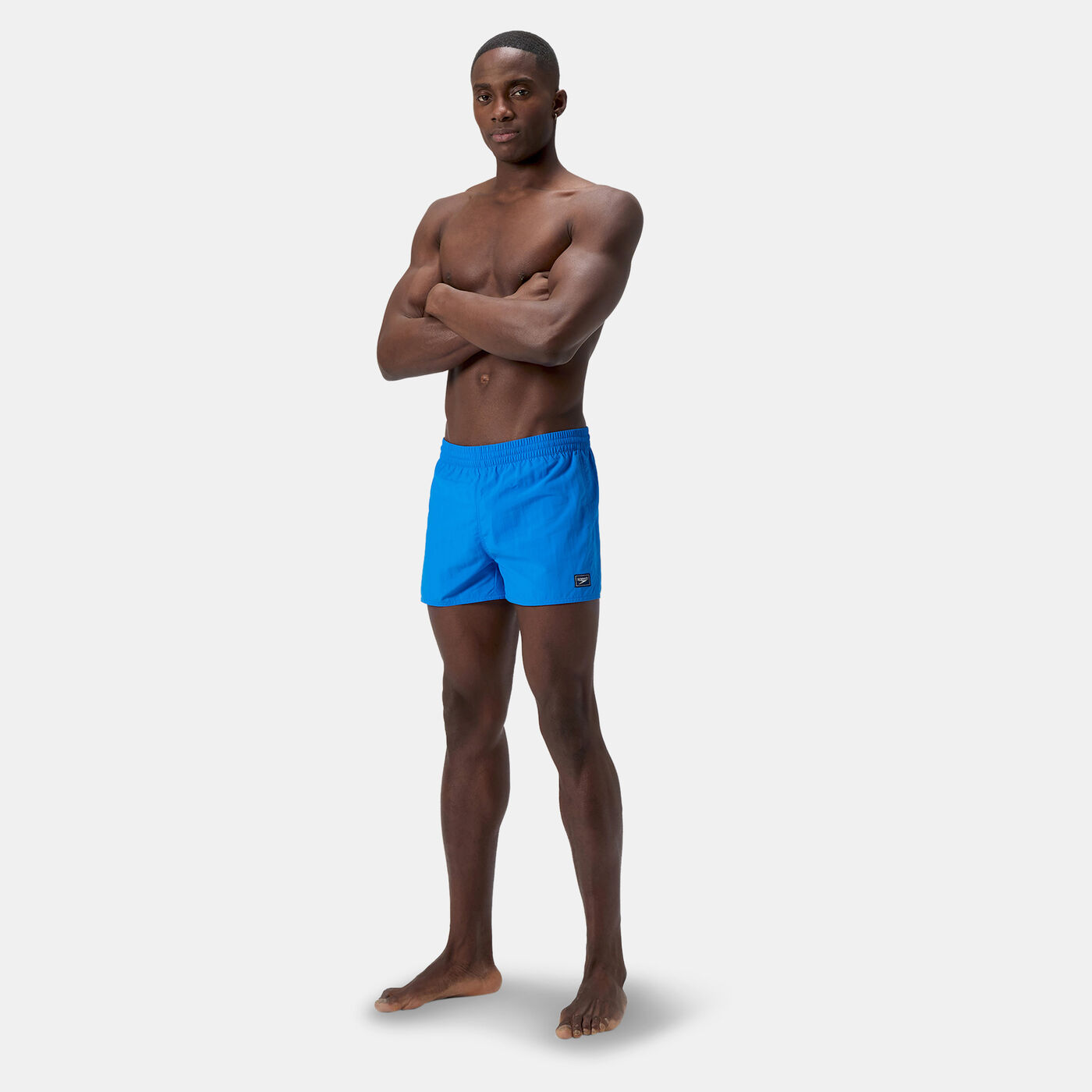 Men's Solid Retro Volley Swimming Shorts
