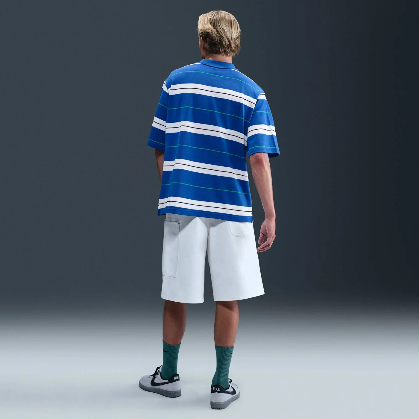 Men's Sportswear Club Striped Polo Shirt