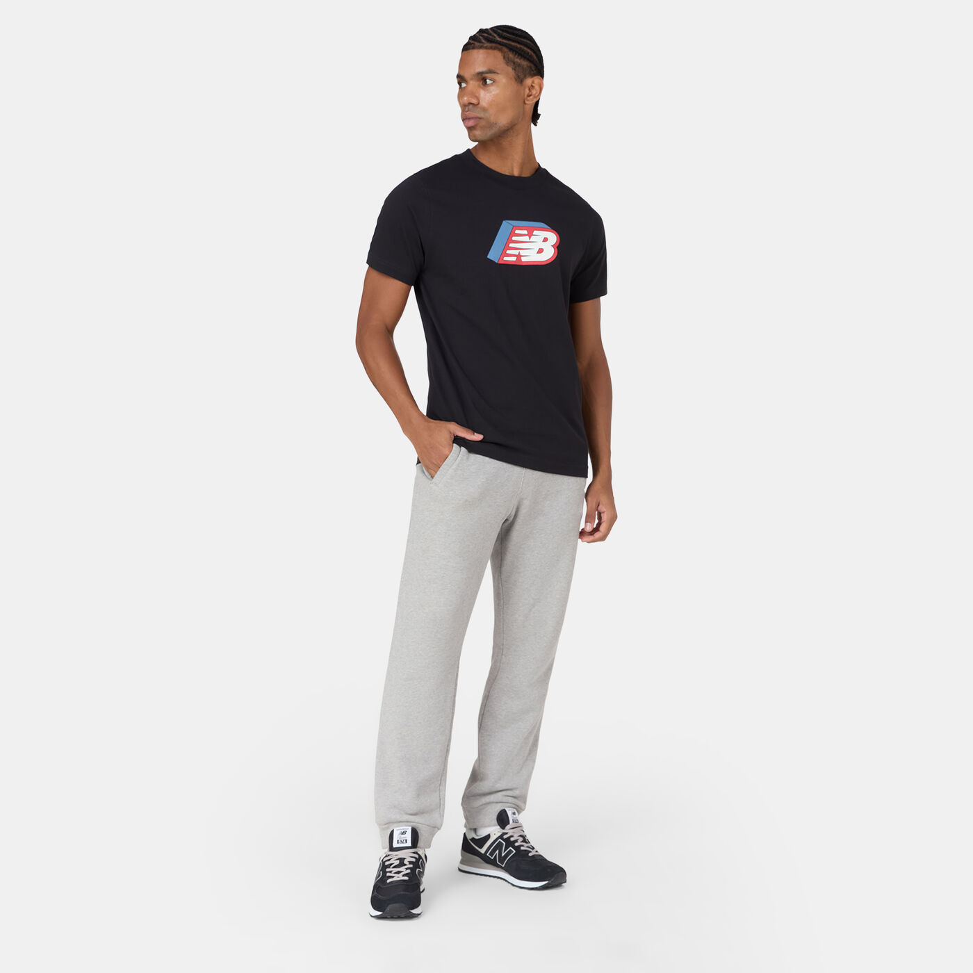Men's Cubed Logo Graphic T-Shirt