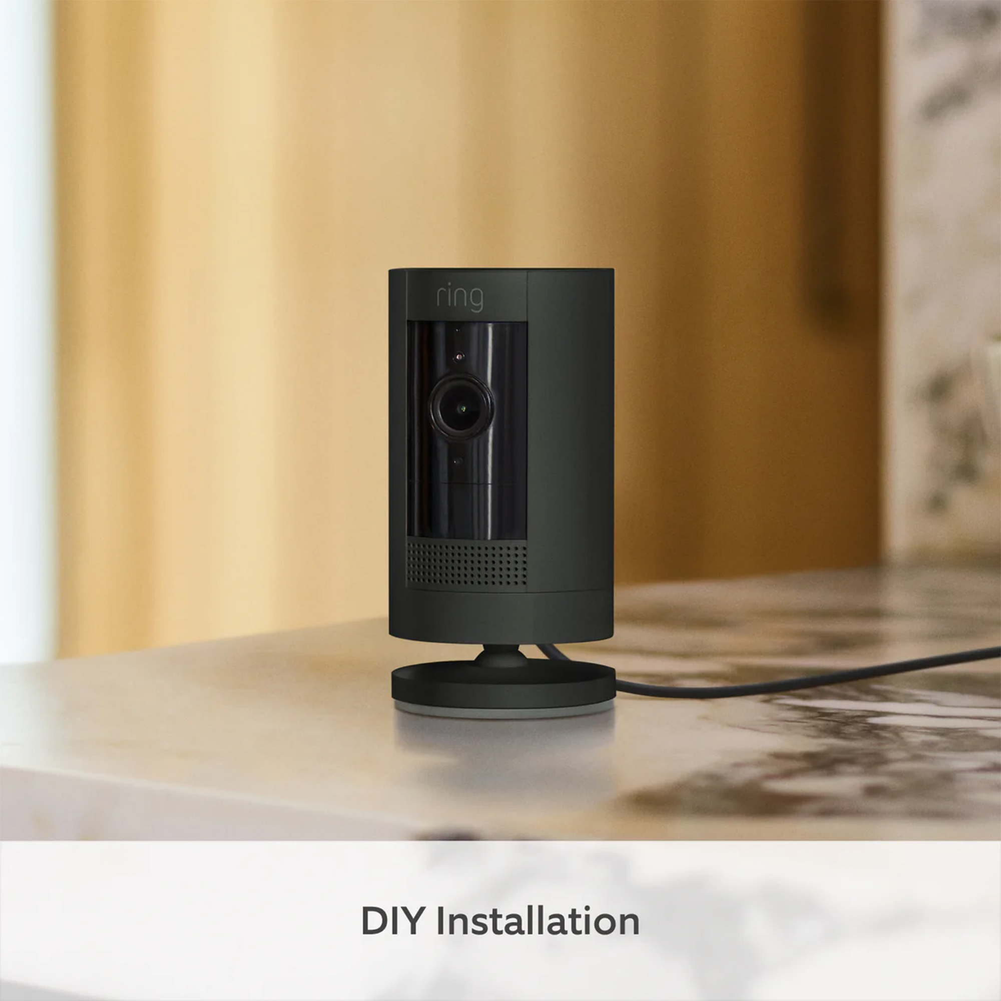 Ring Outdoor Camera Plug-In (Stick Up Cam) | HD outdoor Security Camera with 1080p video, Two-Way Talk, Wifi, Works with Alexa | alternative to CCTV system | 30-day free trial of Ring Home