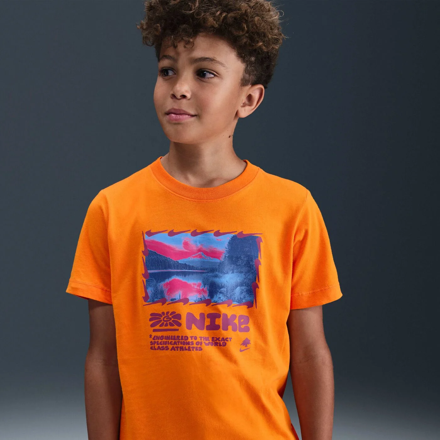 Kids' Sportswear Mountain Photo T-Shirt