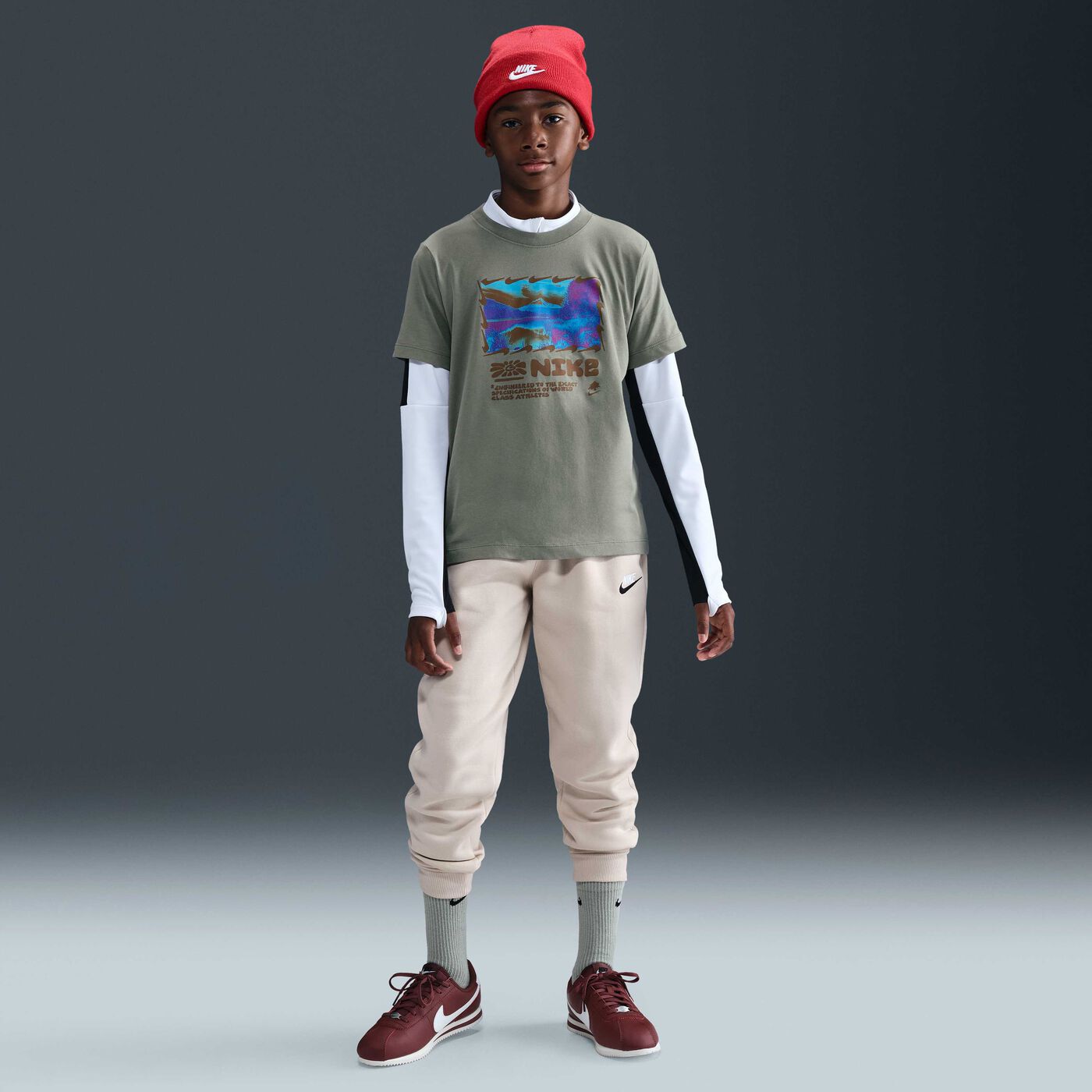 Kids' Sportswear Mountain Photo T-Shirt