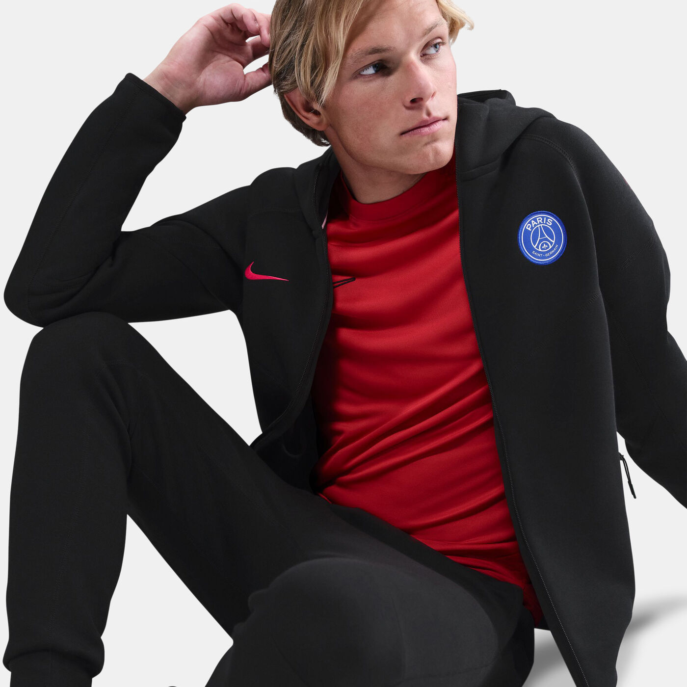 Men's Paris Saint-Germain Tech Total 90 Windrunner Full-Zip Hoodie