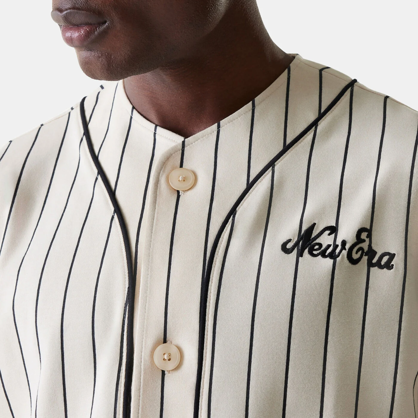 Men's Pinstripe Jersey Top