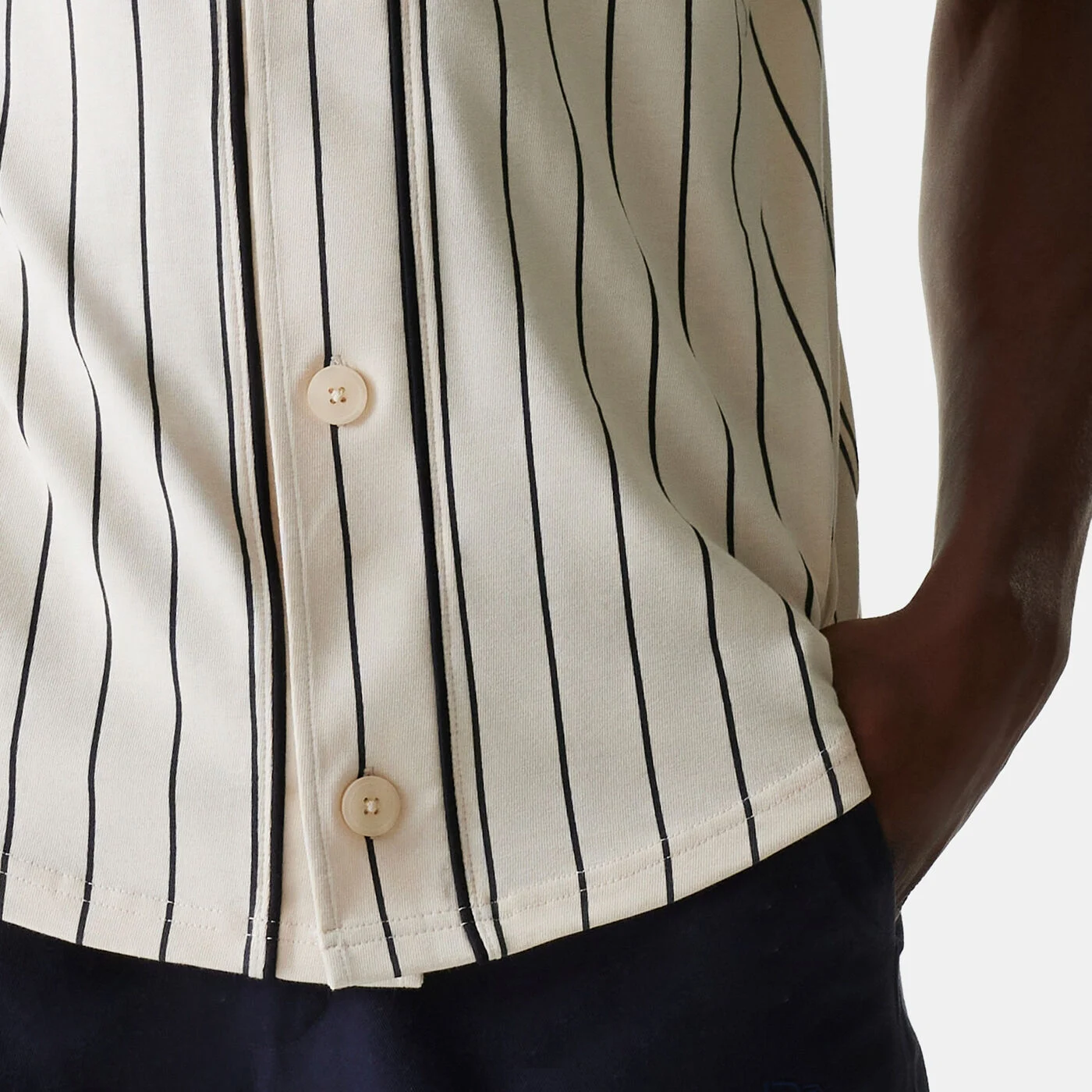Men's Pinstripe Jersey Top