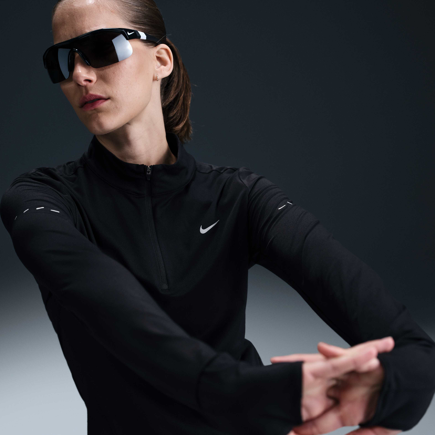 Women's Swift Dri-FIT UV 1/4-Zip Running Top
