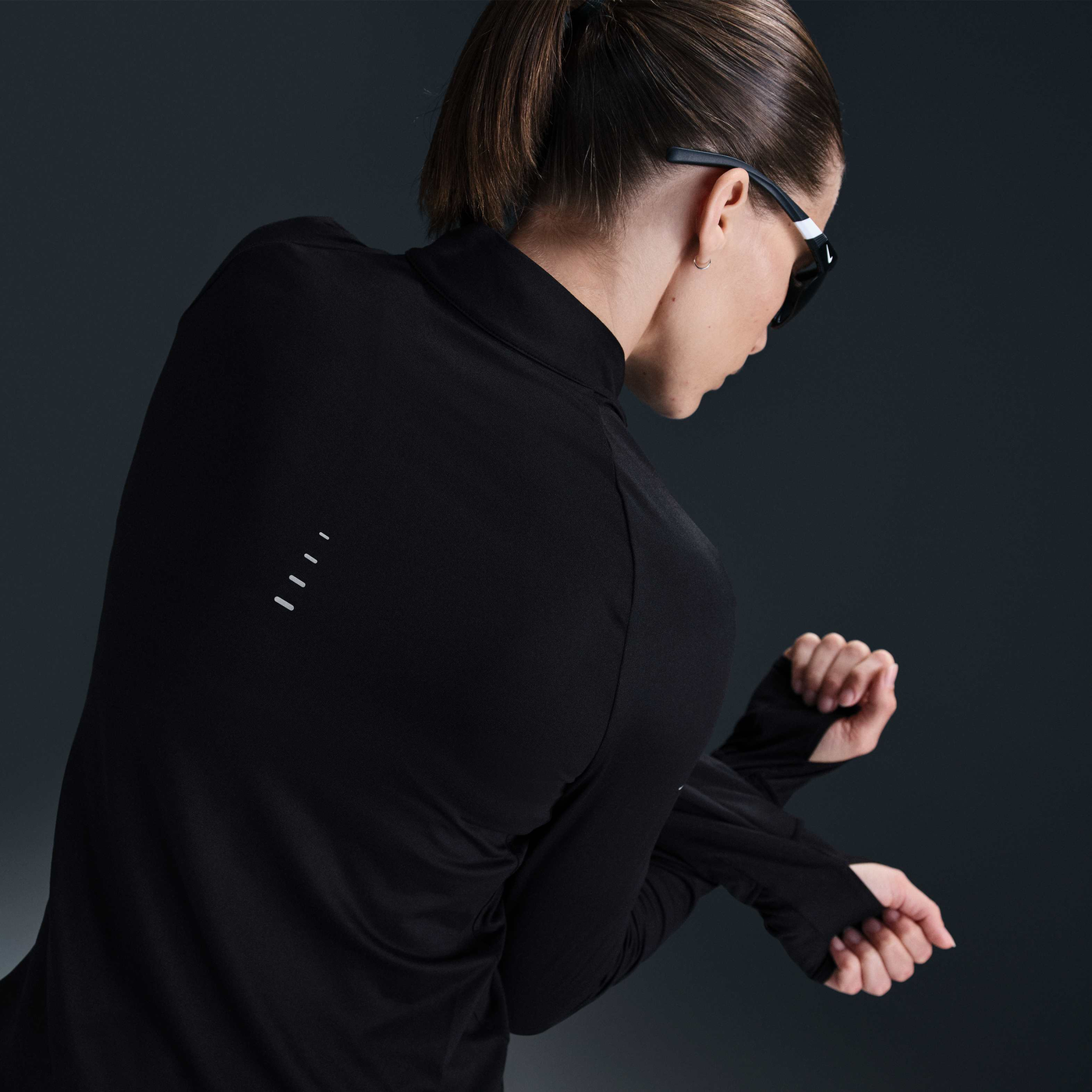 Women's Swift Dri-FIT UV 1/4-Zip Running Top