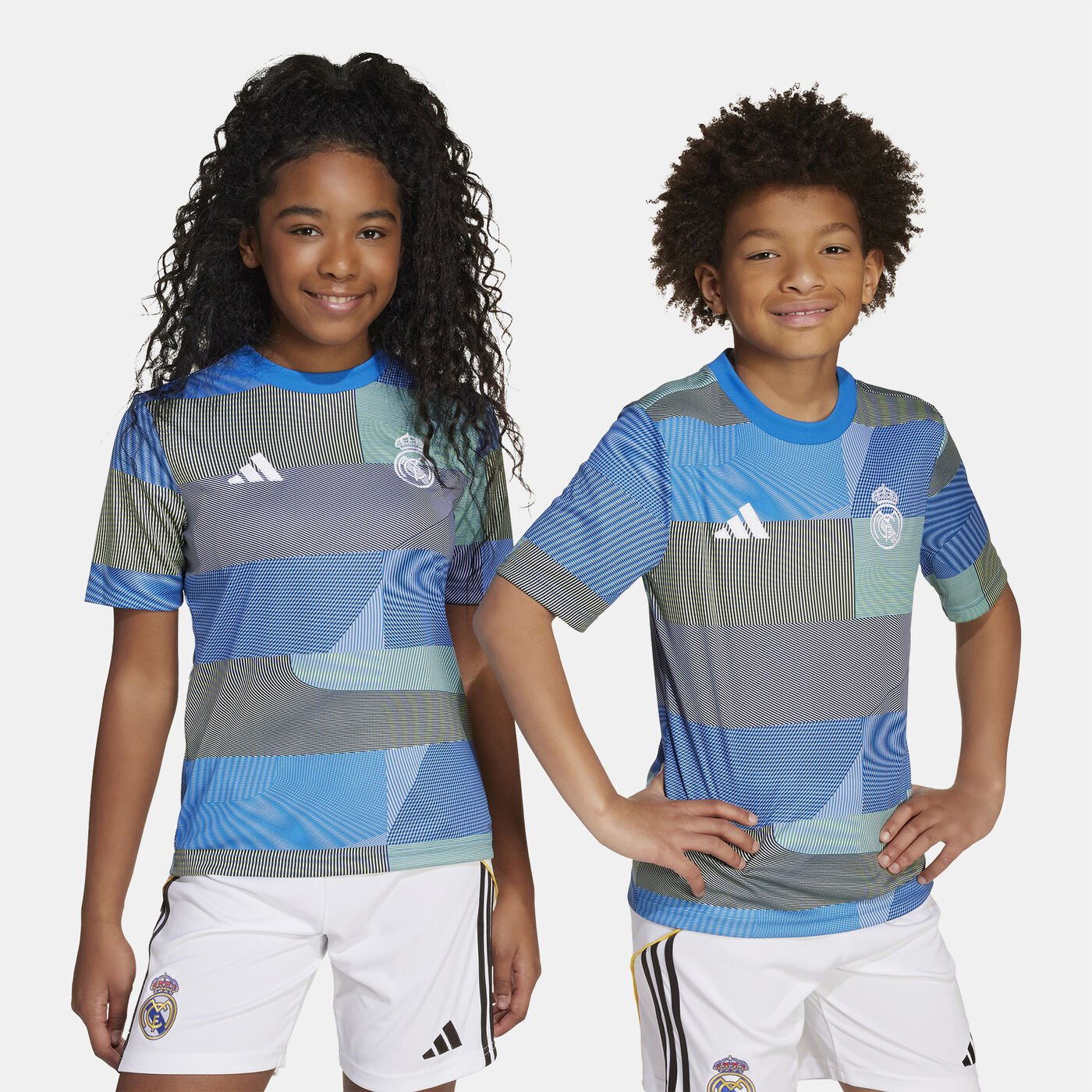 Kids' Real Madrid 25/26 Pre-Match Football Jersey