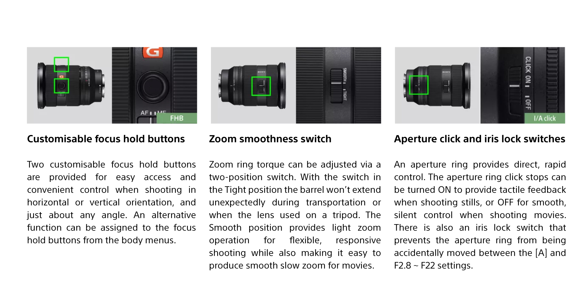 FE 24-70mm F2.8 GM II, E-Mount Full Frame New Generation F2.8 G Master Zoom Lens, Black, SEL2470GM2 Black