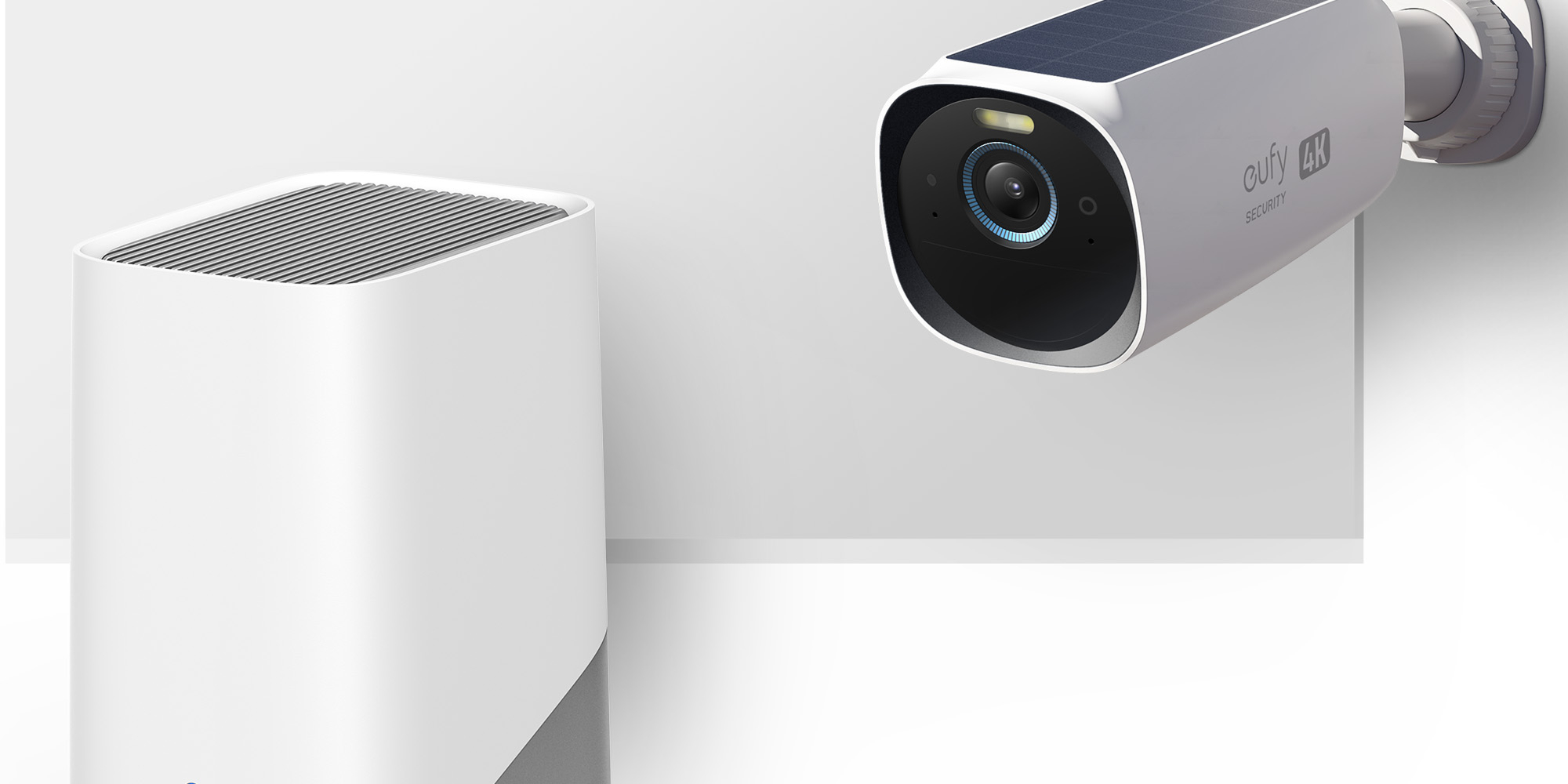 Security EufyCam 3 3-Cam Kit, Security Camera Outdoor Wireless, 4K Camera with Integrated Solar Panel, Forever Power, Face Recognition AI, Expandable Local Storage up to 16TB, No Monthly Fee