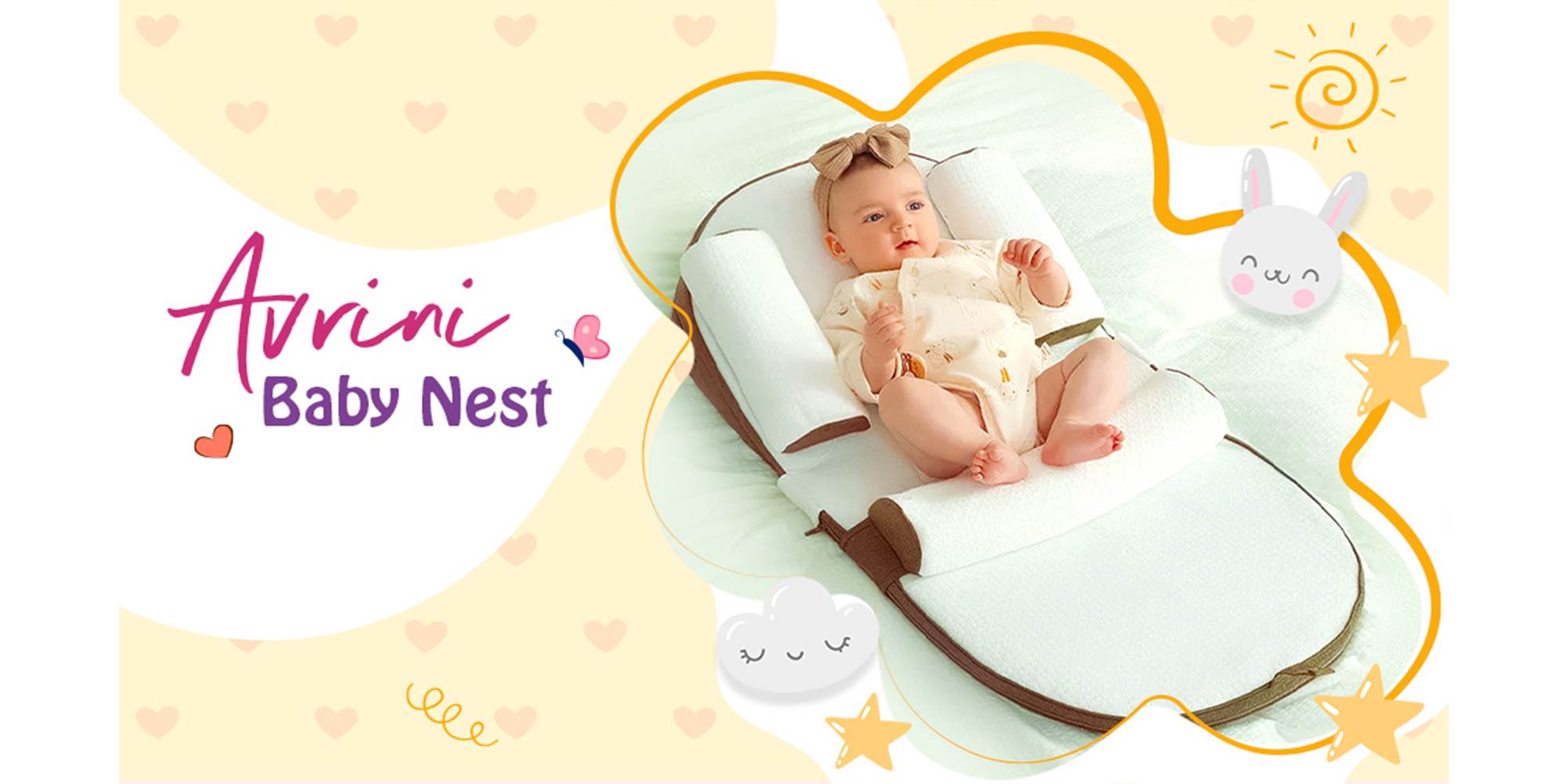 Ultra Soft Baby Lounger Travel Bed Sleeping Nest  With Anti Reflux Pillow And Adjustable Height, 0 - 30°