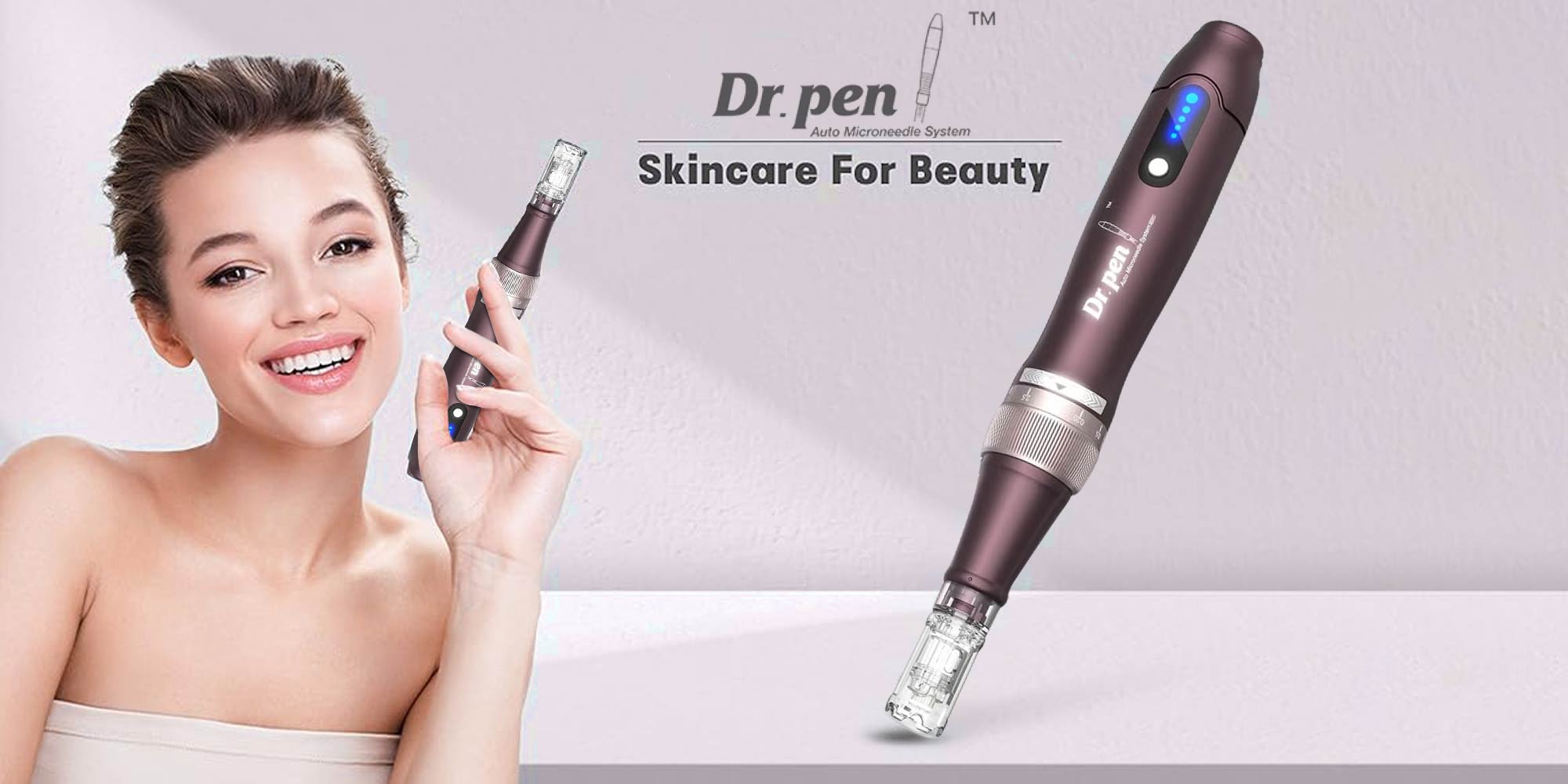 Dr.pen A10 Microneedling Pen Wireless Electric Derma Pen with 2 Replacement Cartridges