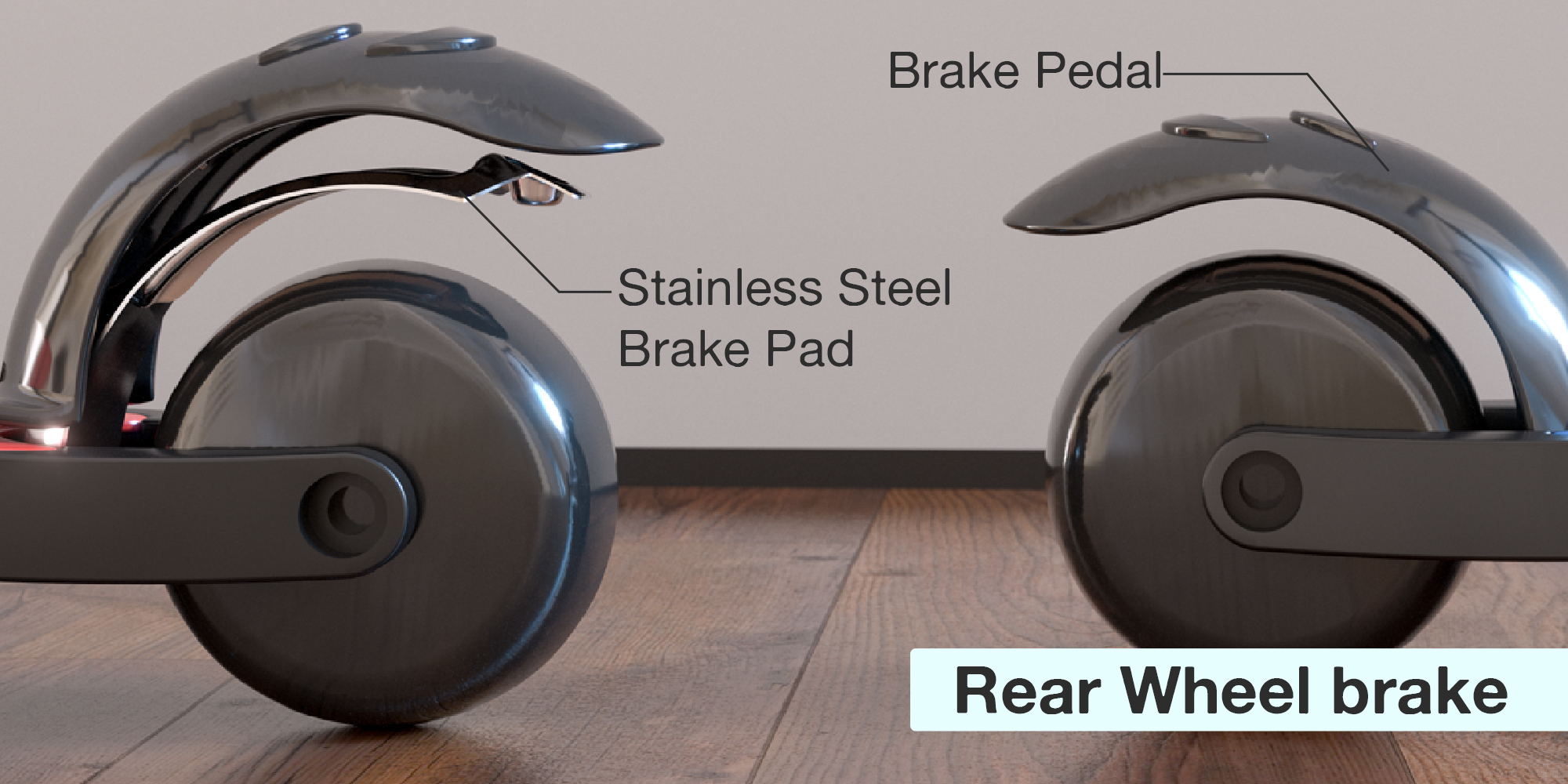 Alpha 3 Wheel Skate Scooter With Foldable 4 Height Adjustable Handle And Led PU Wheels