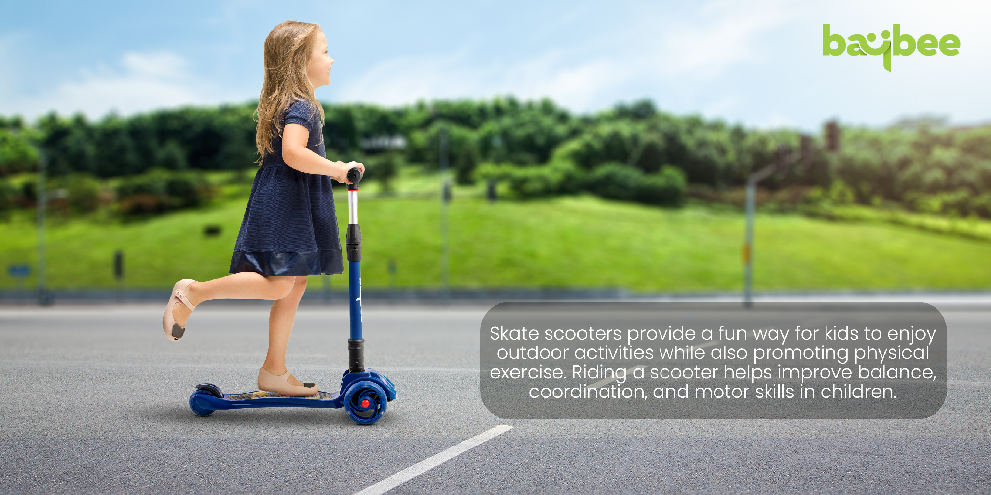 Baybee Flash Skate Scooter for Kids 3 Wheel Kids Scooter with Foldable 4 Height Adjustable Handle Baby Scooter with LED Wheels Smart Kick Scooter for Baby Scooter for Kids 3 to 10 Years Boy Girl Black