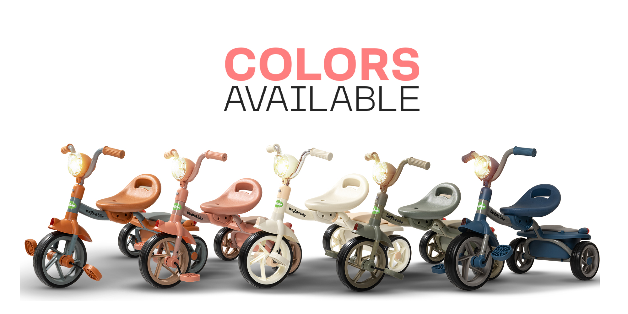Baybee Flyer Tricycle for Kids Toddler Foldable Tricycle with Back Stroge & Head light for 2 to 5 Years Boys and Girls Kids Trike