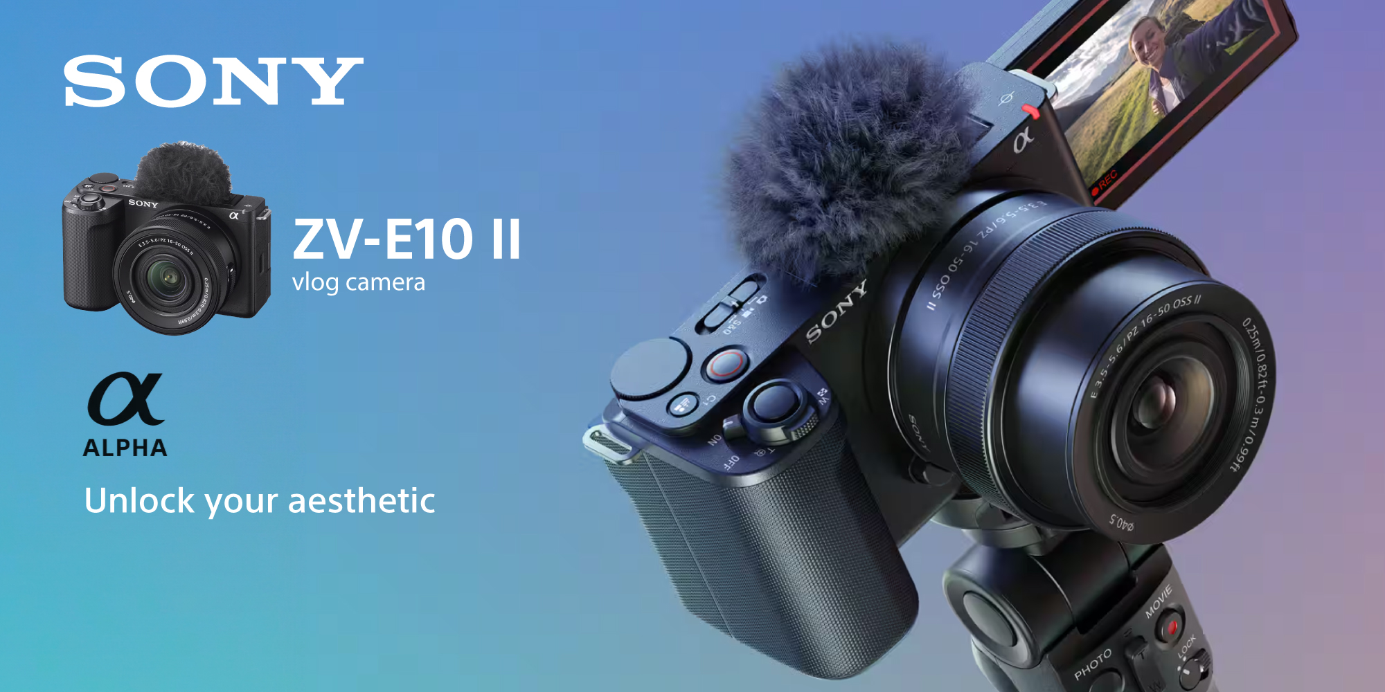 Alpha ZVE10 II - APS-C Interchangeable Lens Mirrorless Content Creators’ Camera