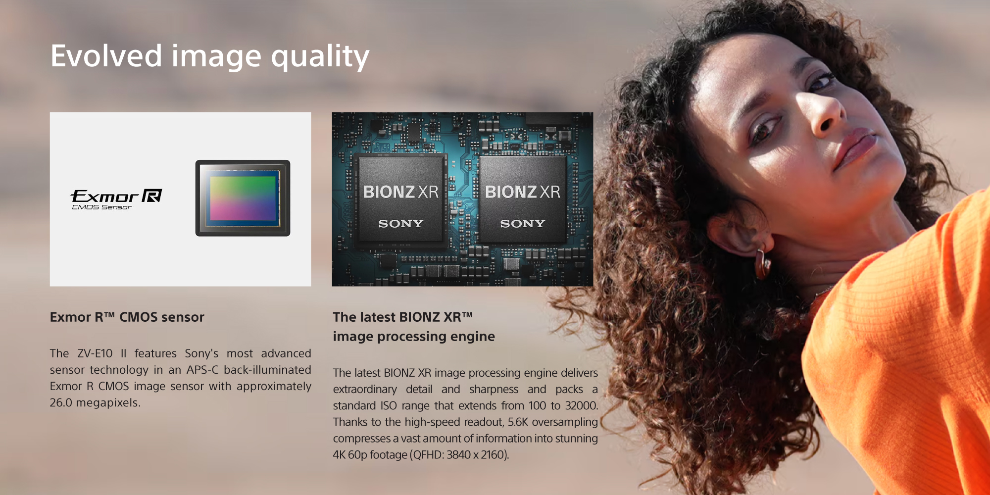 Alpha ZVE10 II - APS-C Interchangeable Lens Mirrorless Content Creators’ Camera
