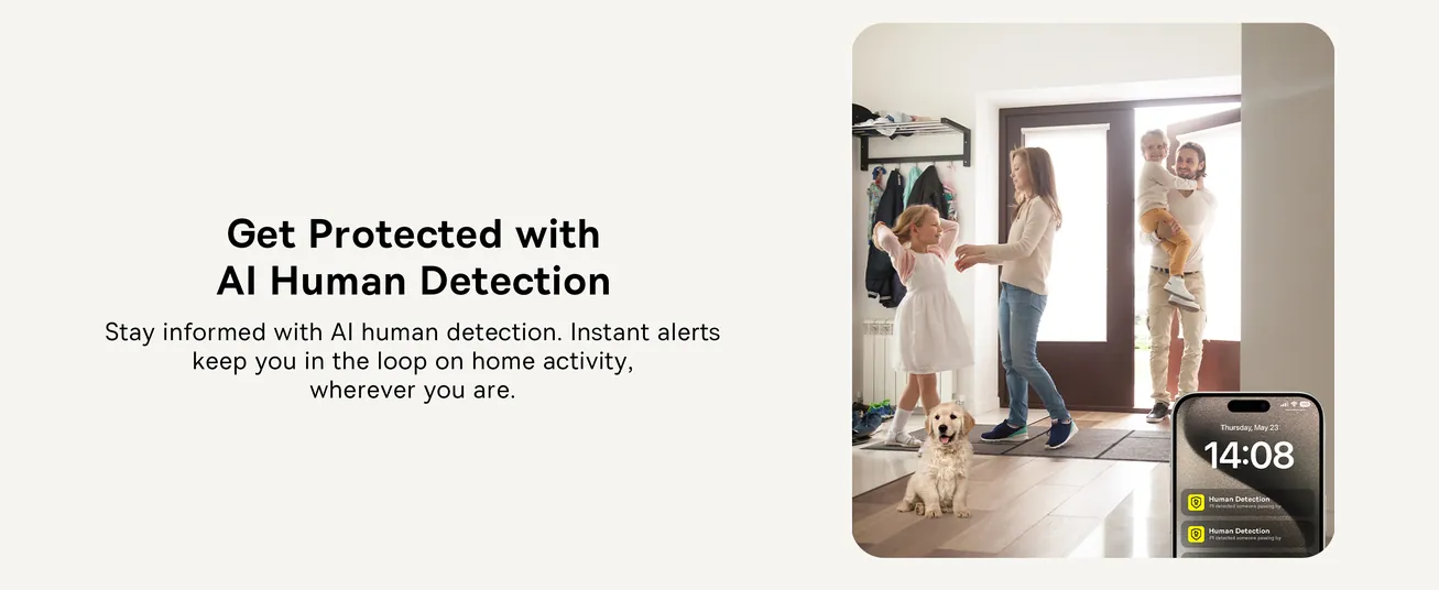 4MP 3K Ultra HD Pan/Tilt Indoor WiFi Security Camera with Night Vision, 2-Way Audio, Motion Detection, Baby Monitor, Supports Micro SD Card up to 256GB, Compatible with Google Assistant and Amazon Alexa, Remote Management via APP