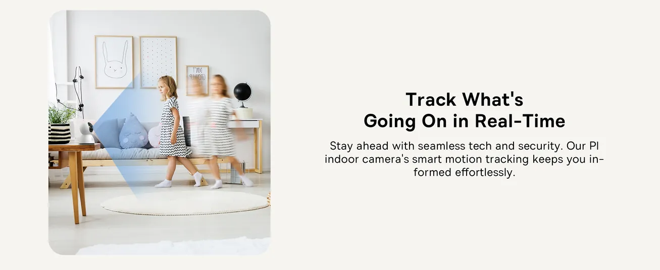4MP 3K Ultra HD Pan/Tilt Indoor WiFi Security Camera with Night Vision, 2-Way Audio, Motion Detection, Baby Monitor, Supports Micro SD Card up to 256GB, Compatible with Google Assistant and Amazon Alexa, Remote Management via APP