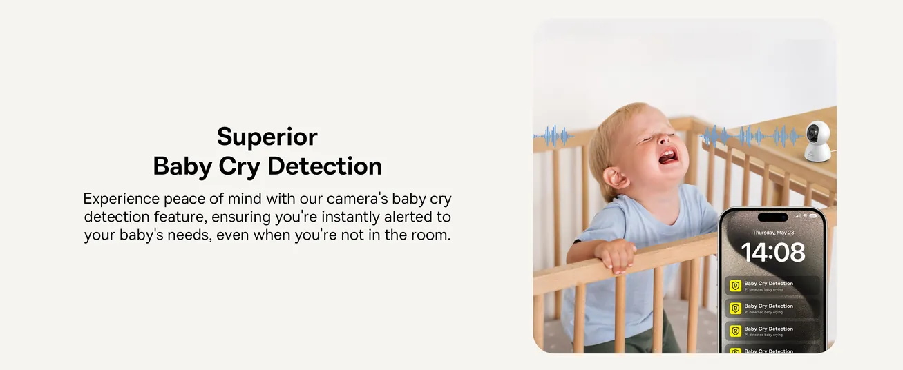 4MP 3K Ultra HD Pan/Tilt Indoor WiFi Security Camera with Night Vision, 2-Way Audio, Motion Detection, Baby Monitor, Supports Micro SD Card up to 256GB, Compatible with Google Assistant and Amazon Alexa, Remote Management via APP