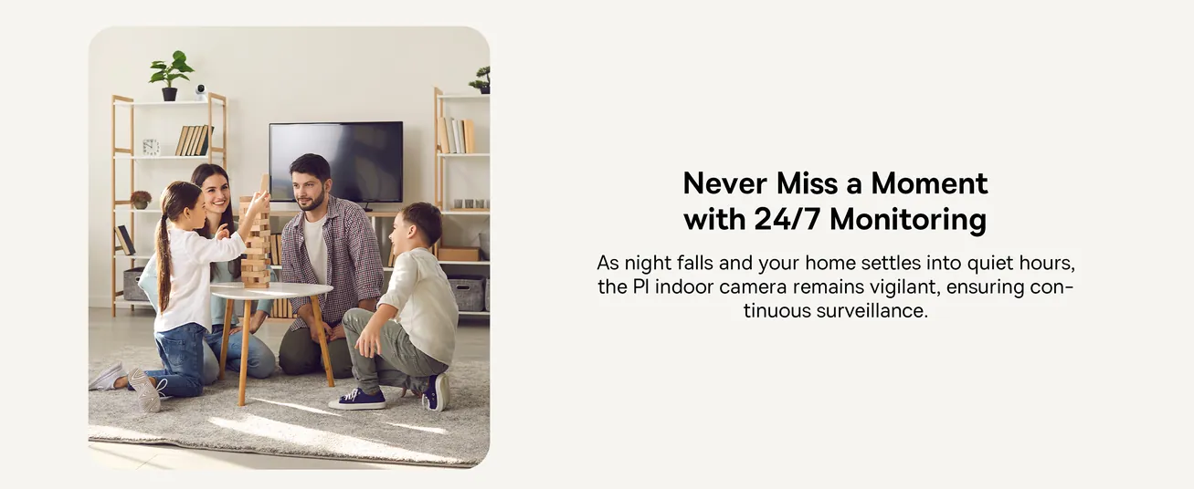 4MP 3K Ultra HD Pan/Tilt Indoor WiFi Security Camera with Night Vision, 2-Way Audio, Motion Detection, Baby Monitor, Supports Micro SD Card up to 256GB, Compatible with Google Assistant and Amazon Alexa, Remote Management via APP