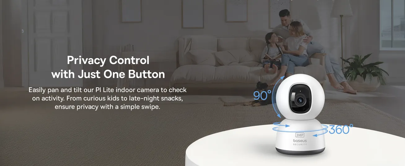 3MP 2K WiFi Indoor Security Camera with Pan Tilt, 8x Digital Zoom, 2-Way Audio, Night Vision, Motion Detection, Baby Monitor, Support Micro SD Card up to 256GB, Compatible with Google Assistant and Amazon Alexa, Remote Management via APP, Smart Home Monitoring, CCTV Camera for Home Security