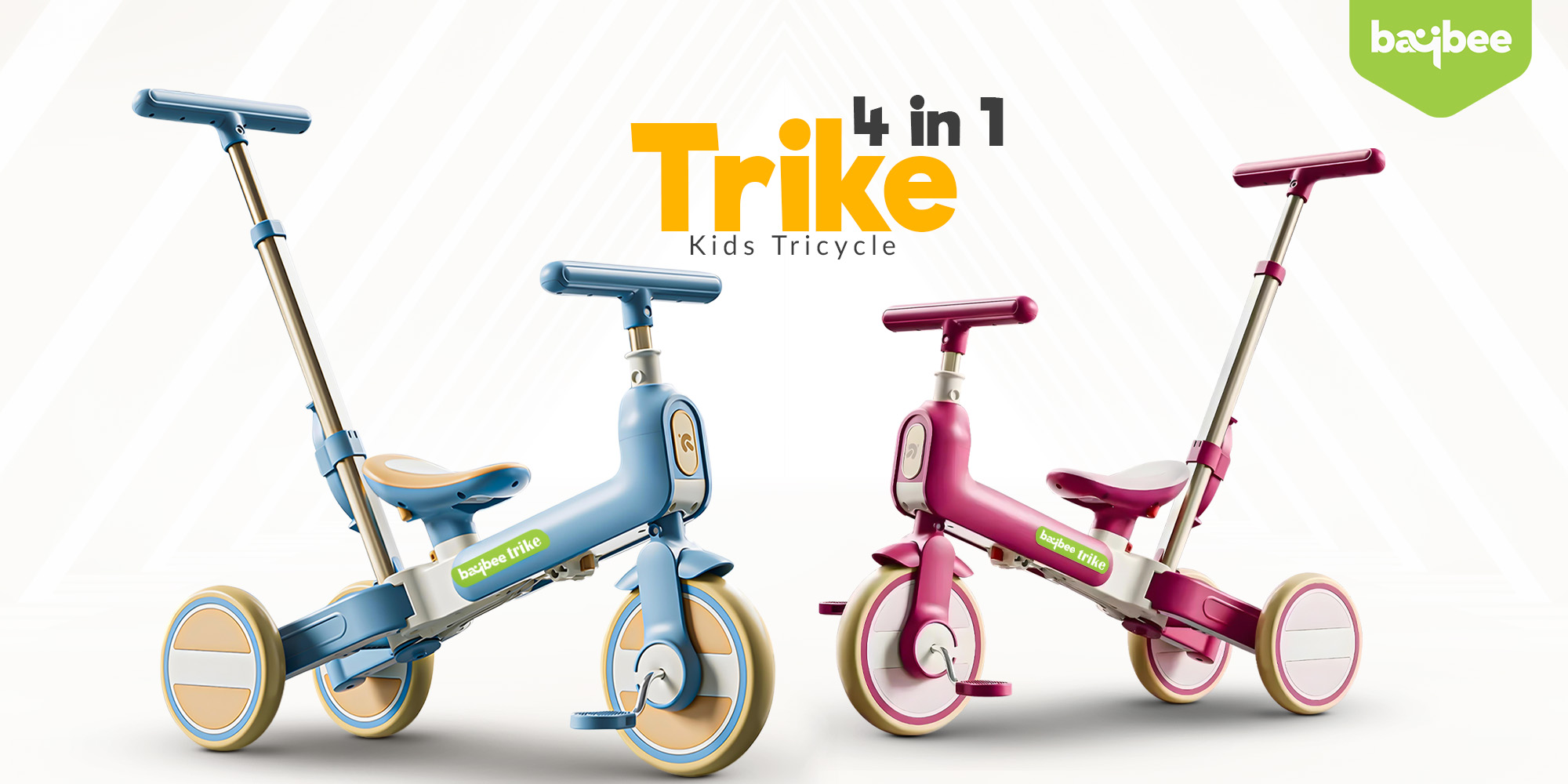Novak 4 in 1 Convertible Baby Tricycle for Kids, Baby Kids Cycle with 3 Height Adjustable Parental Handle, Balance Bike & Bicycle Mode | Foldable Kids Tricycle Cycle for Kids 1.5 to 5 Years Brown