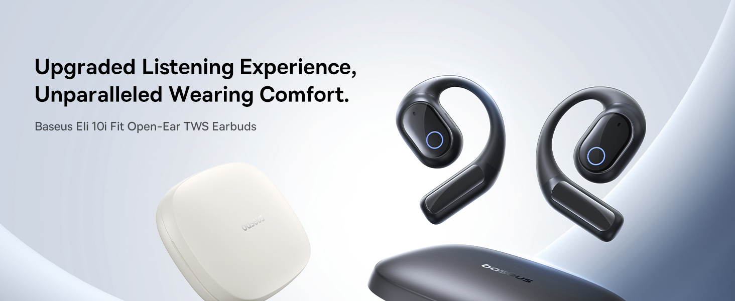 Open-Ear Earphones with Ear Hooks, Wireless Bluetooth 5.4, IP54 Waterproof, Air Conduction Technology, Sports Earbuds for Running, Gym, Cycling, Outdoor Activities, Sweatproof, Comfortable and Secure Fit for Active Lifestyles, Compatible with iOS & Android Devices Cosmic Black