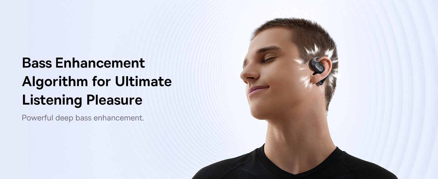 Open-Ear Earphones with Ear Hooks, Wireless Bluetooth 5.4, IP54 Waterproof, Air Conduction Technology, Sports Earbuds for Running, Gym, Cycling, Outdoor Activities, Sweatproof, Comfortable and Secure Fit for Active Lifestyles, Compatible with iOS & Android Devices Cosmic Black
