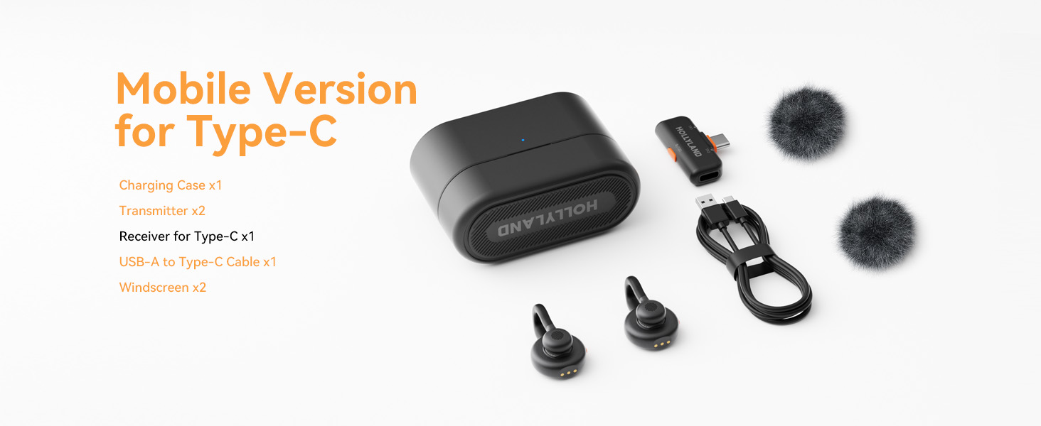 Hollyland Lark M2S Combo Discreet Wireless Microphone kit