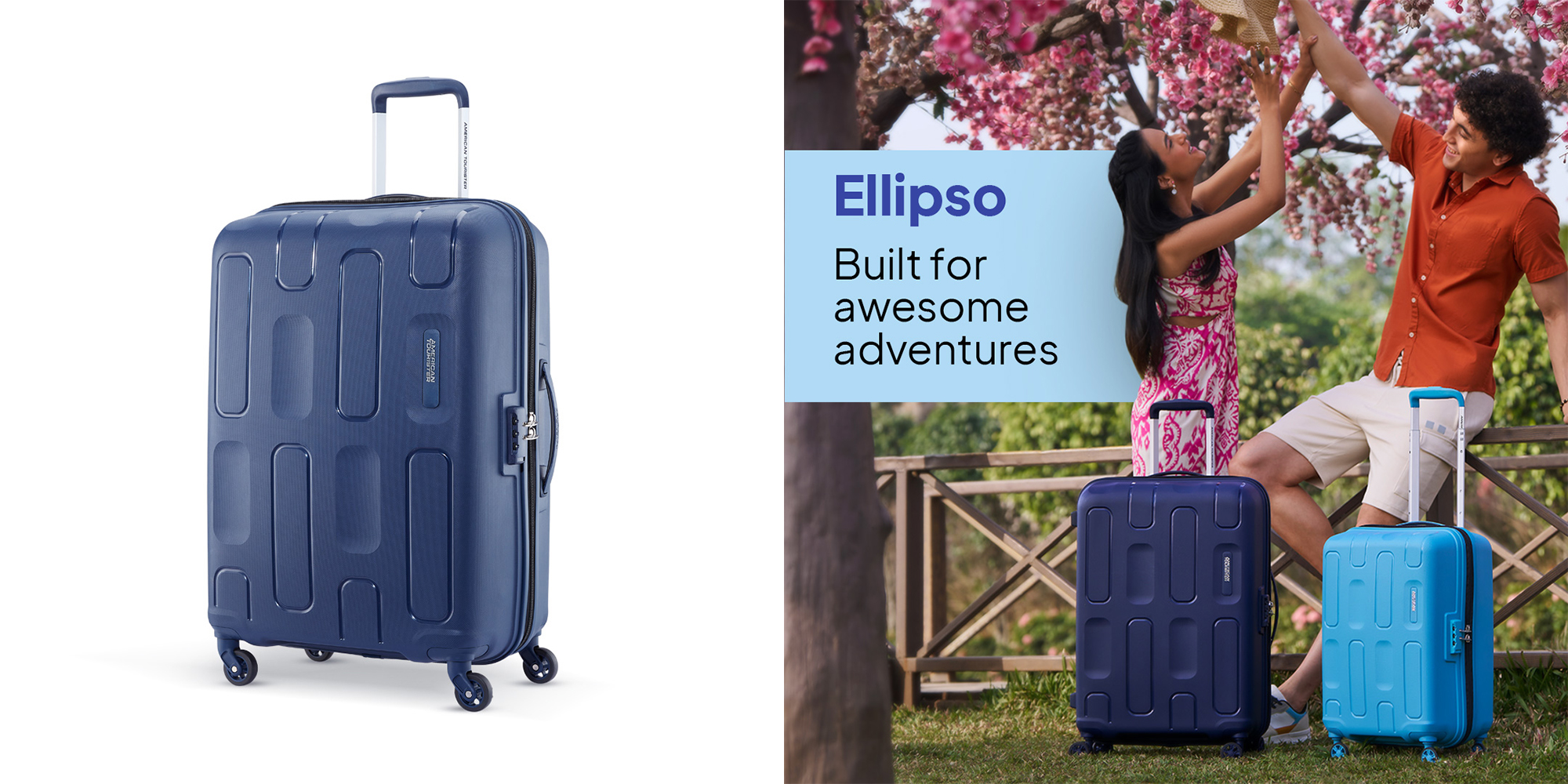 Ellipso Suitcase, Check-In Size 79 cm / 29 inch, 4 Spinner Wheels, Hard Top, Polypropylene, Black|Lightweight|Scratch Resistant Texture|Shoe & Laundry Bag|TSA Lock - 3 Years International Warranty