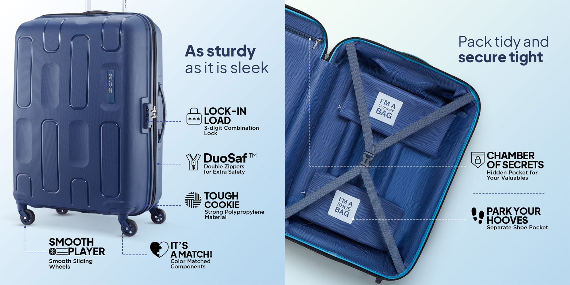 Ellipso Suitcase, Check-In Size 79 cm / 29 inch, 4 Spinner Wheels, Hard Top, Polypropylene, Black|Lightweight|Scratch Resistant Texture|Shoe & Laundry Bag|TSA Lock - 3 Years International Warranty