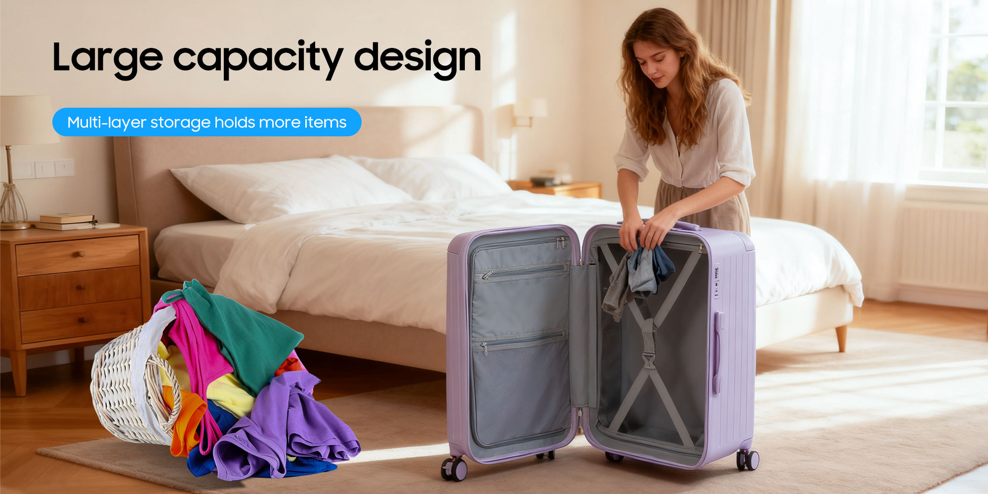 7610 black small size suitcase ABS mix PC Suitcase Trunk case check in luggage 22 inch with TSA travel case